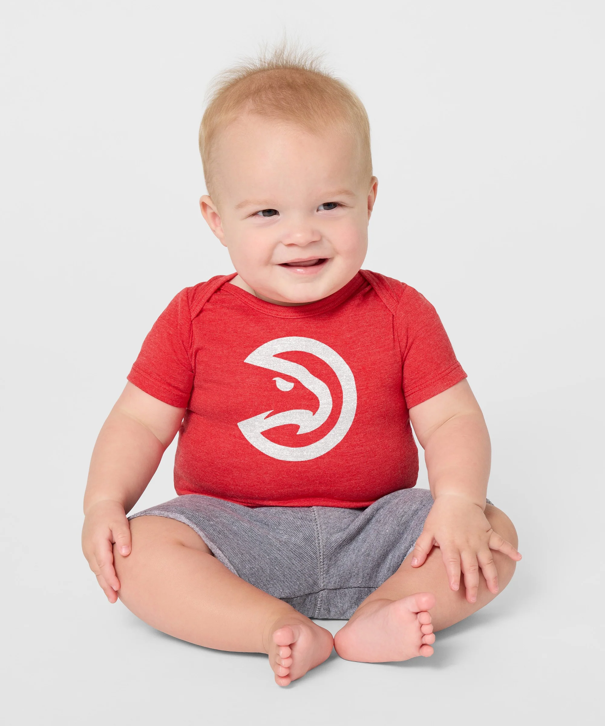 Atlanta Hawks Logo Baby One Piece - Image 3