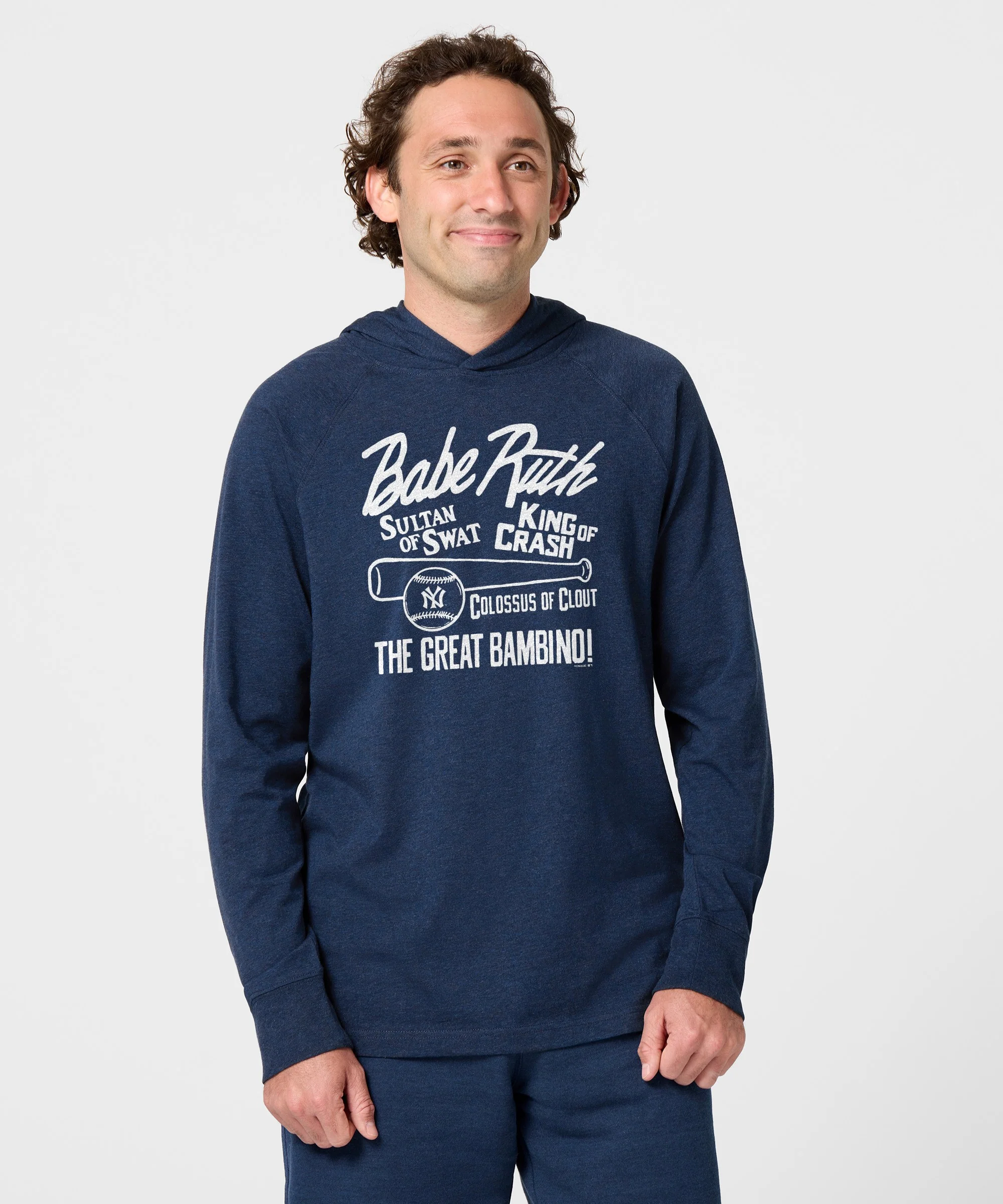 Babe Ruth Nicknames Lightweight Hoodie - Image 3
