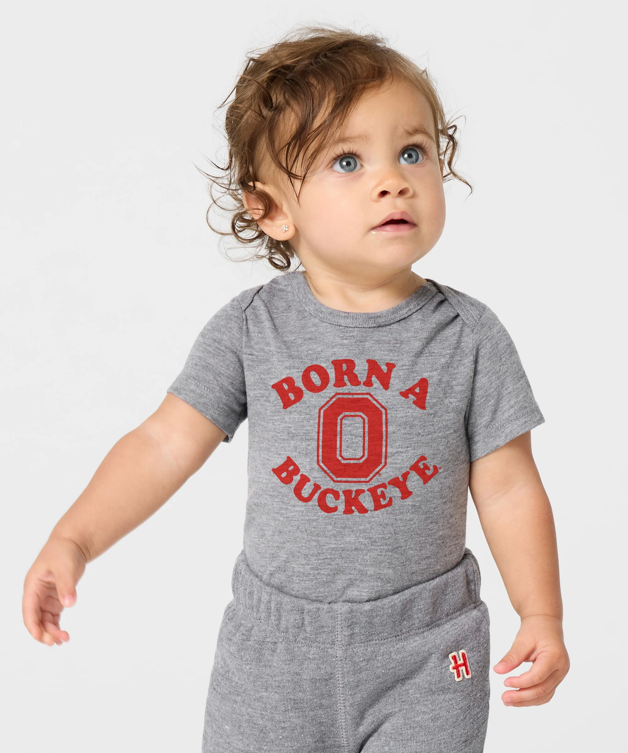 Born a Buckeye Baby One Piece - Image 3