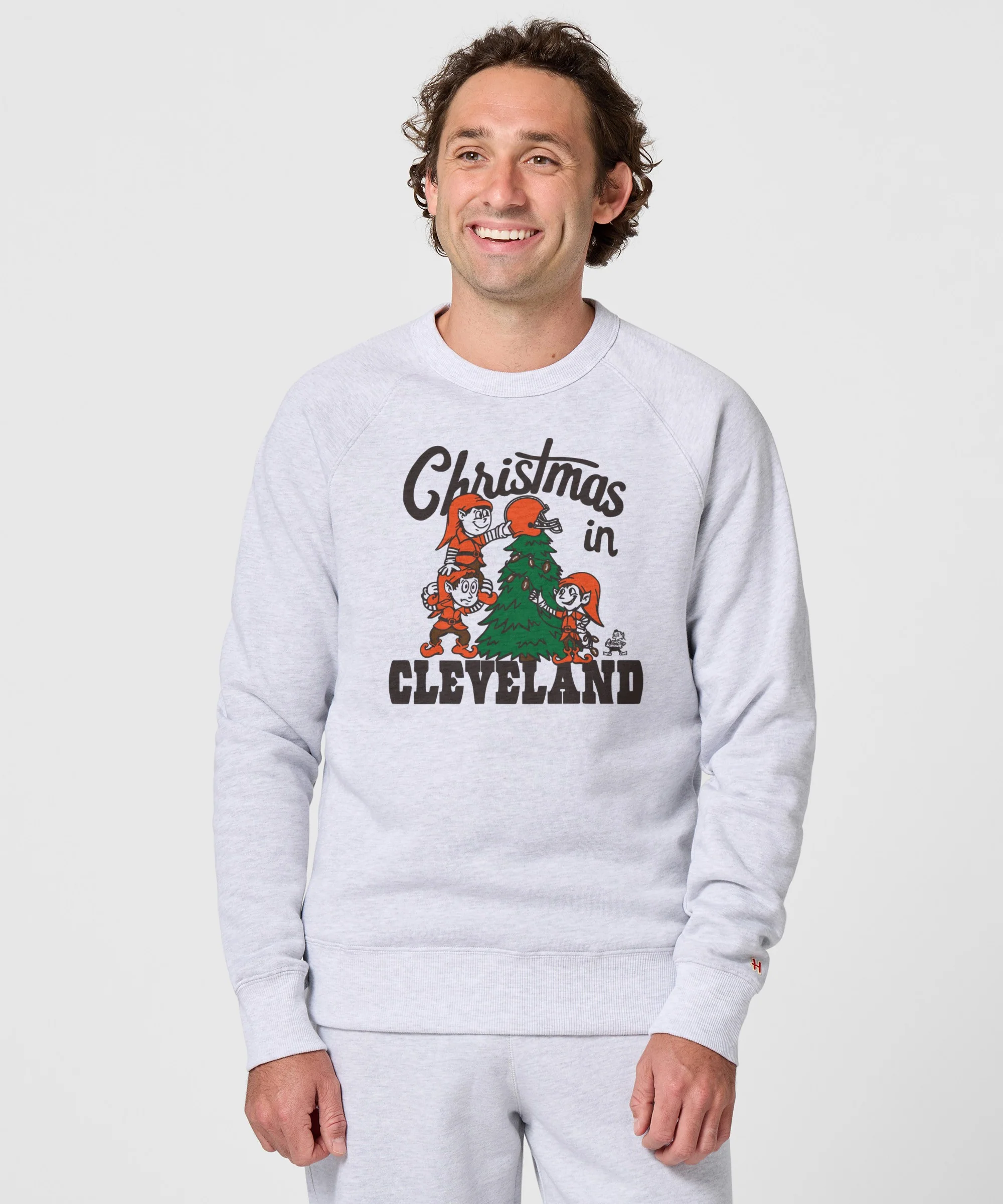 Browns Christmas In Cleveland Crewneck - Image 3