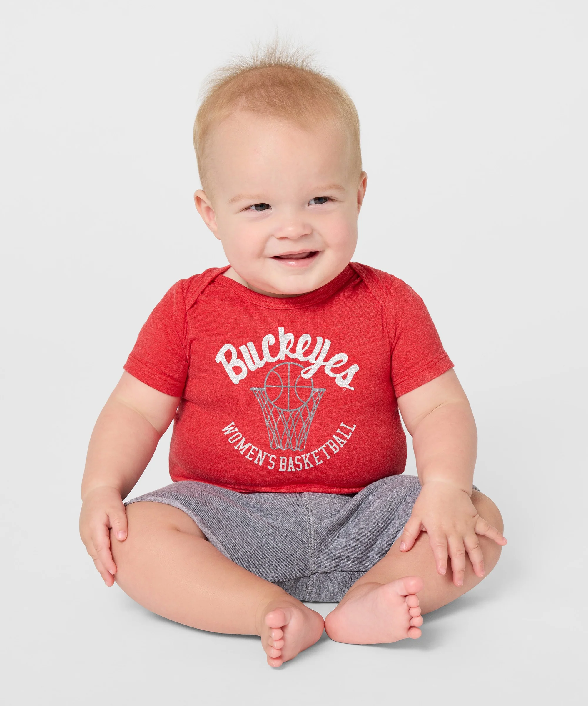 Buckeyes Women's Basketball Baby One Piece - Image 3