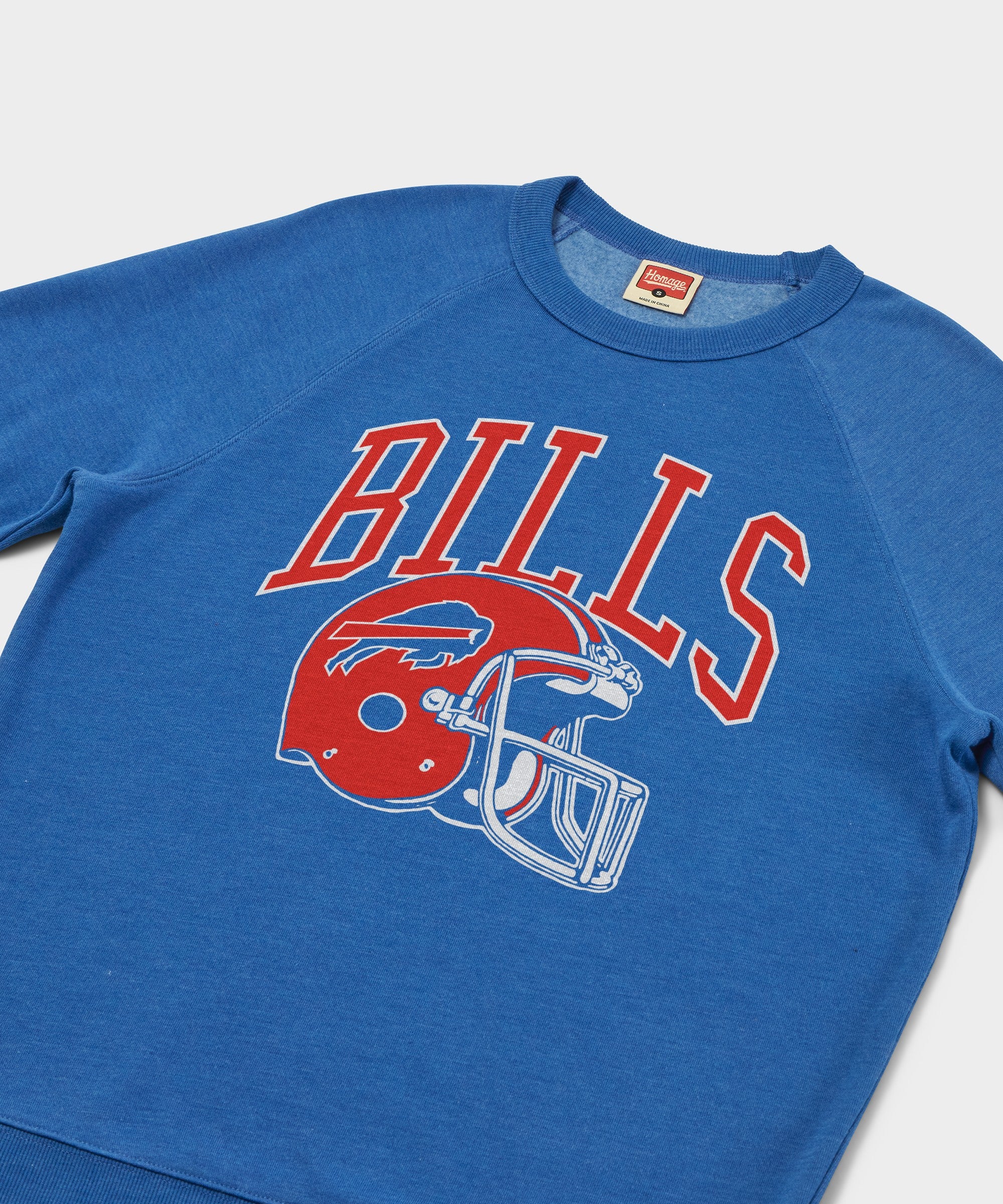 Buffalo Bills Helmet Retro Crewneck - Image 2