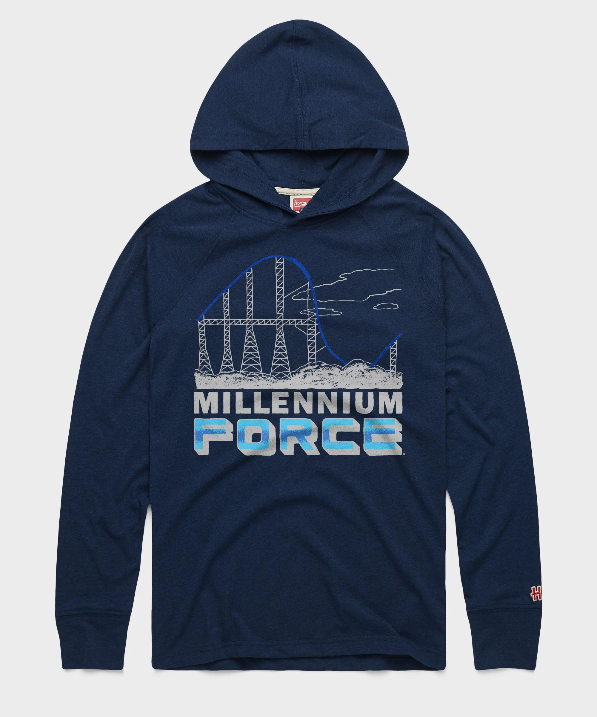 Cedar Point Millennium Force Drop Lightweight Hoodie