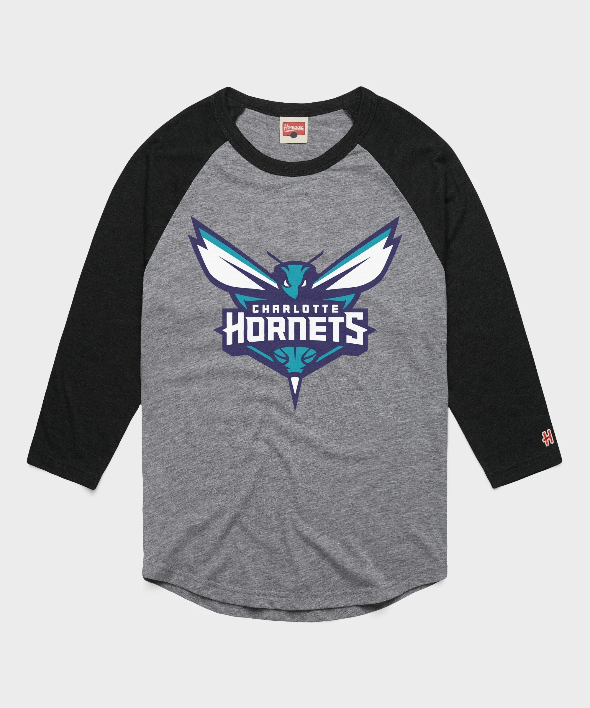 Charlotte Hornets Logo Raglan