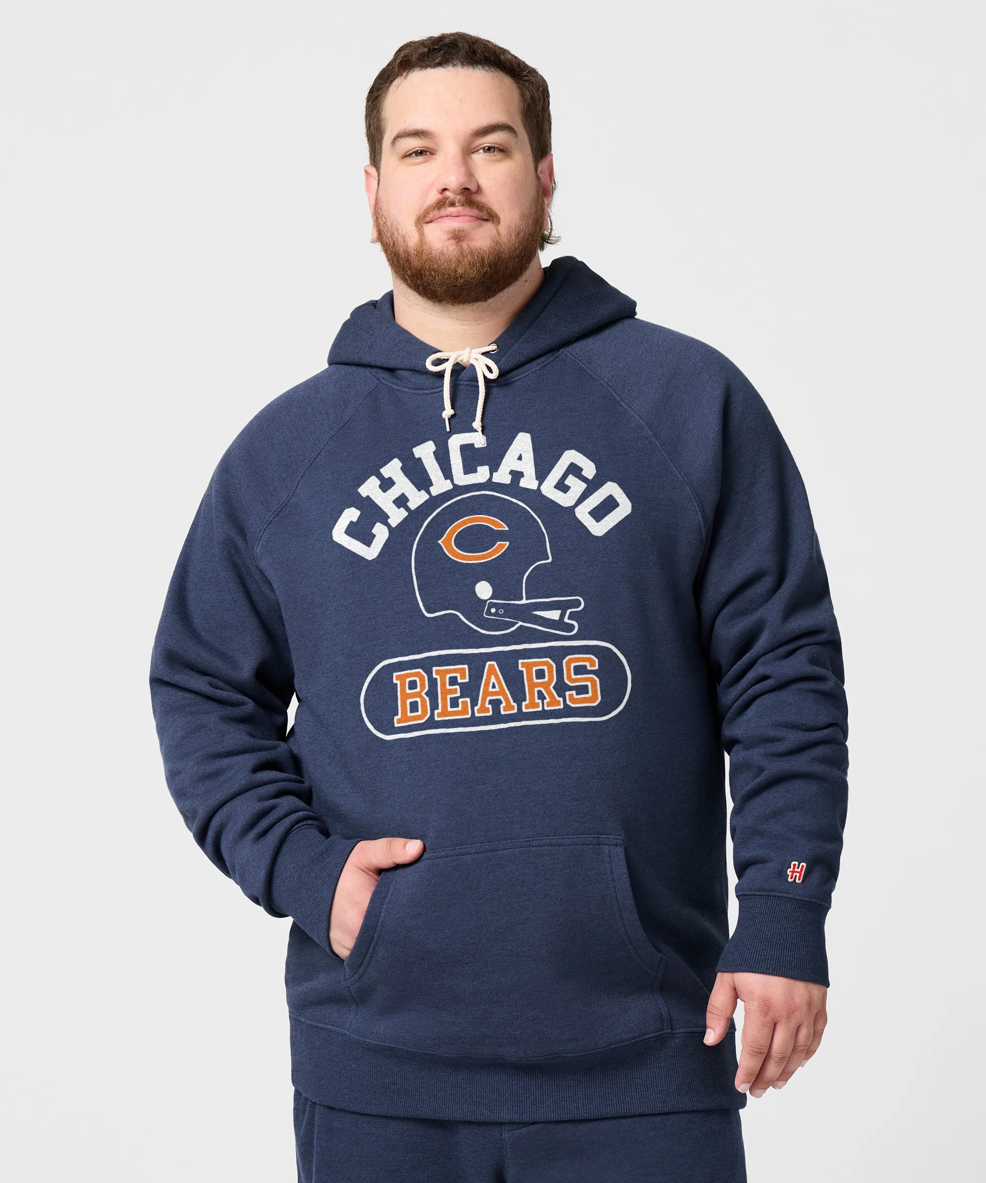 Chicago Bears Throwback Helmet Hoodie - Image 3