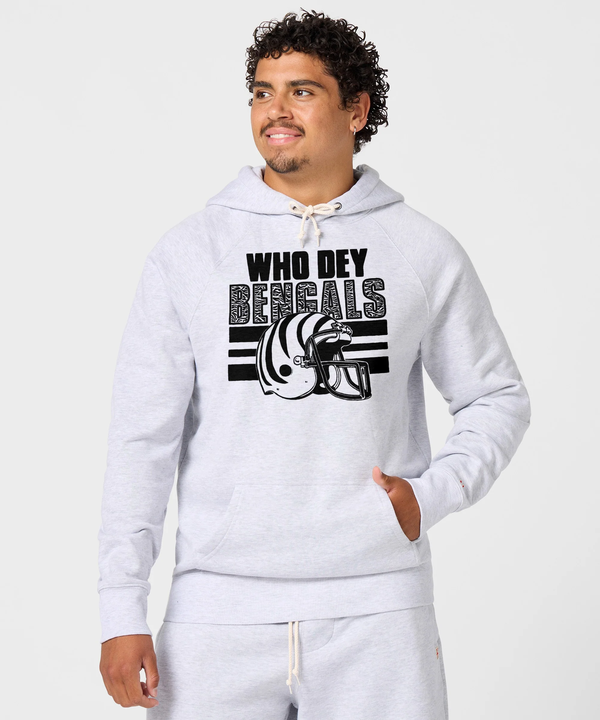 Cincinnati Bengals White Bengal Hoodie - Image 3
