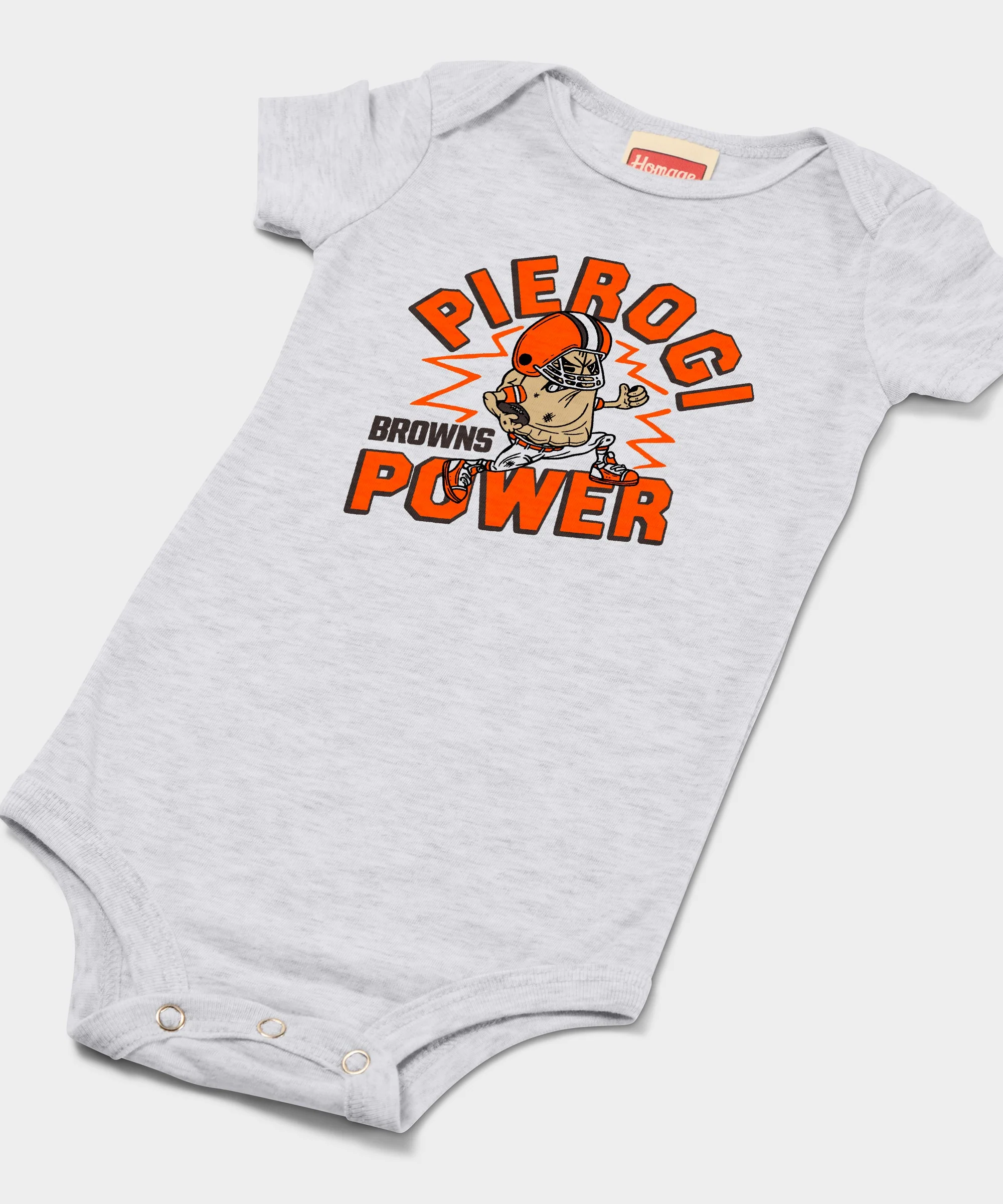 Cleveland Browns Pierogi Power Baby One Piece - Image 2