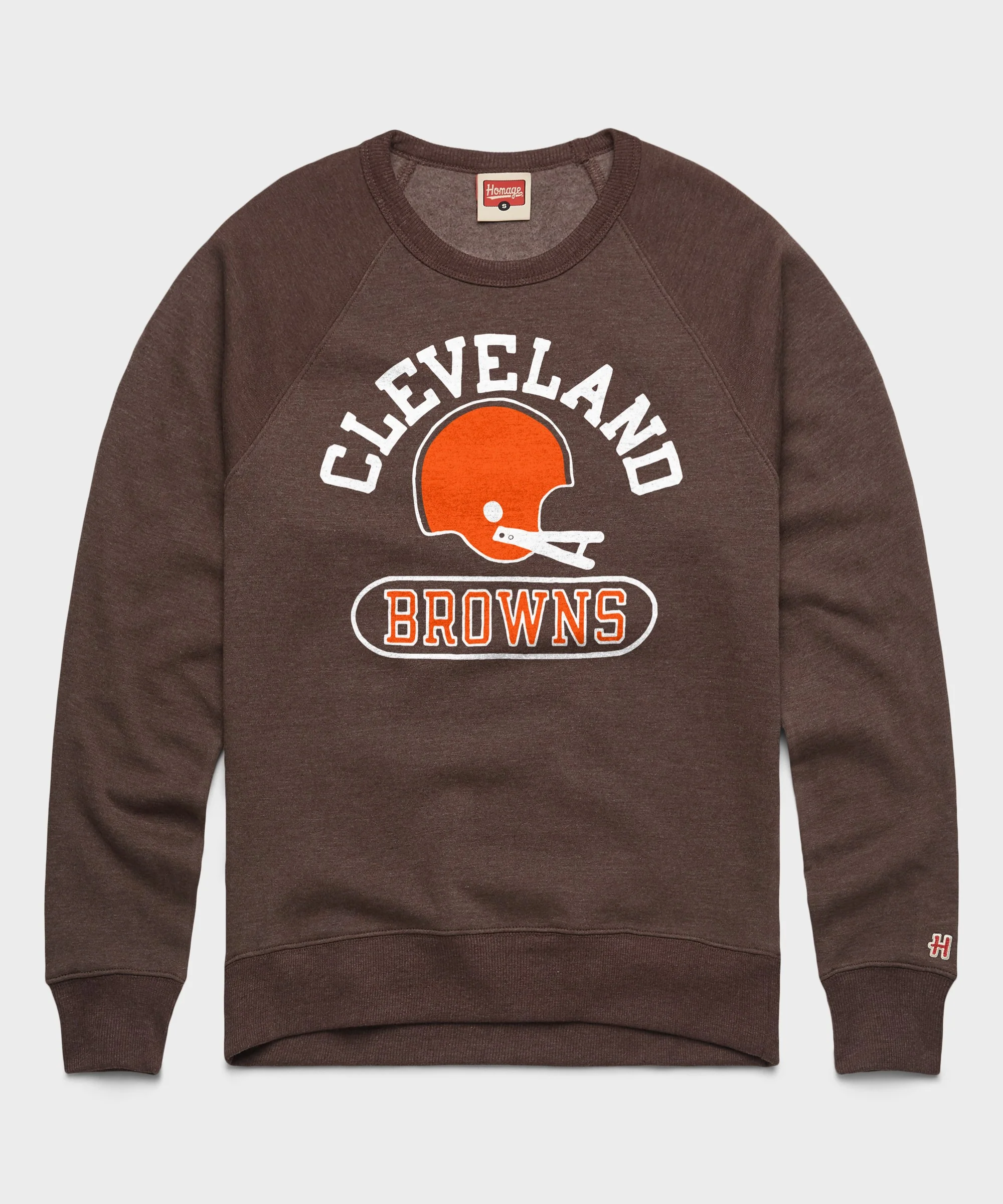 Cleveland Browns Throwback Helmet Crewneck