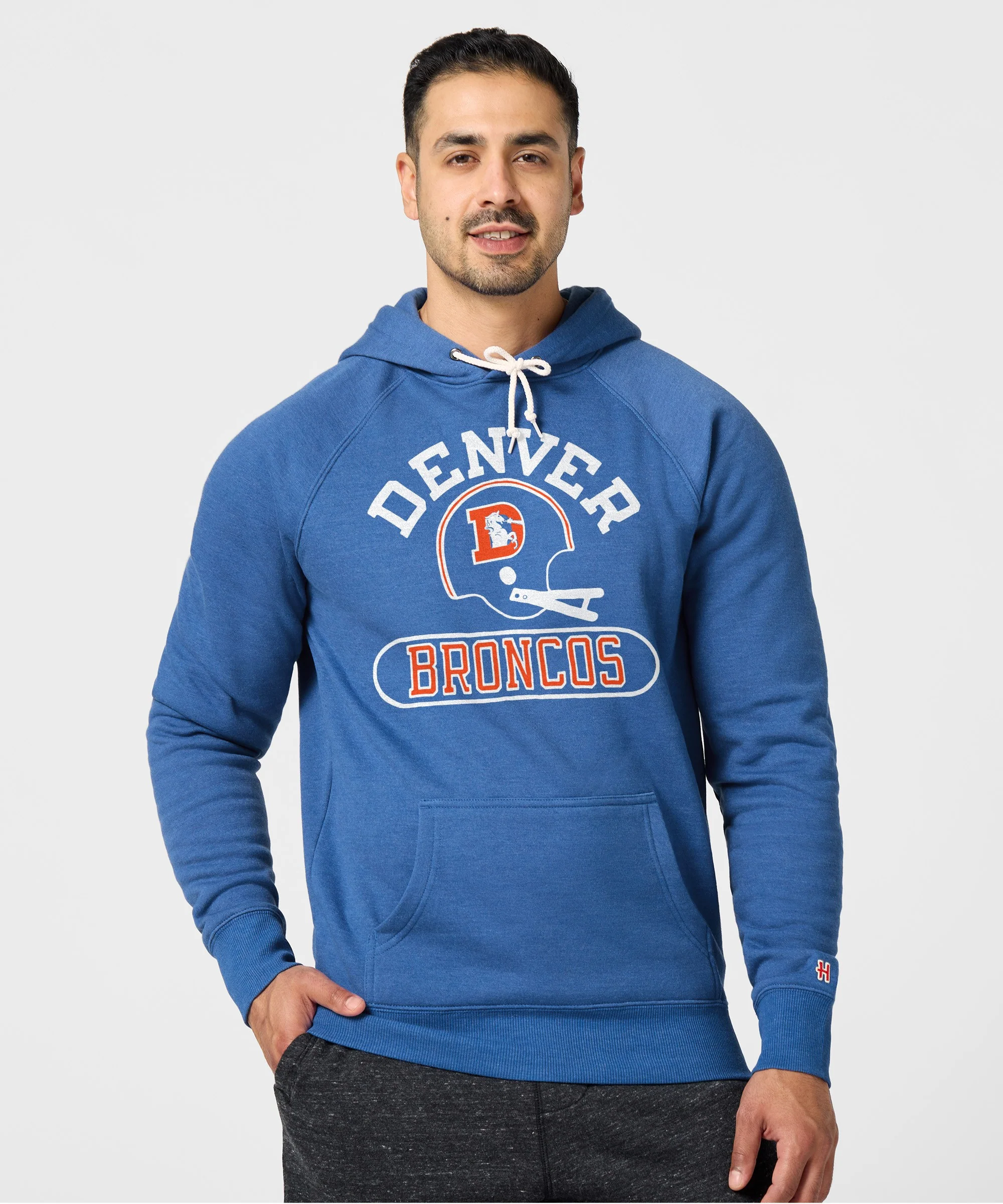Denver Broncos Throwback Helmet Hoodie - Image 3