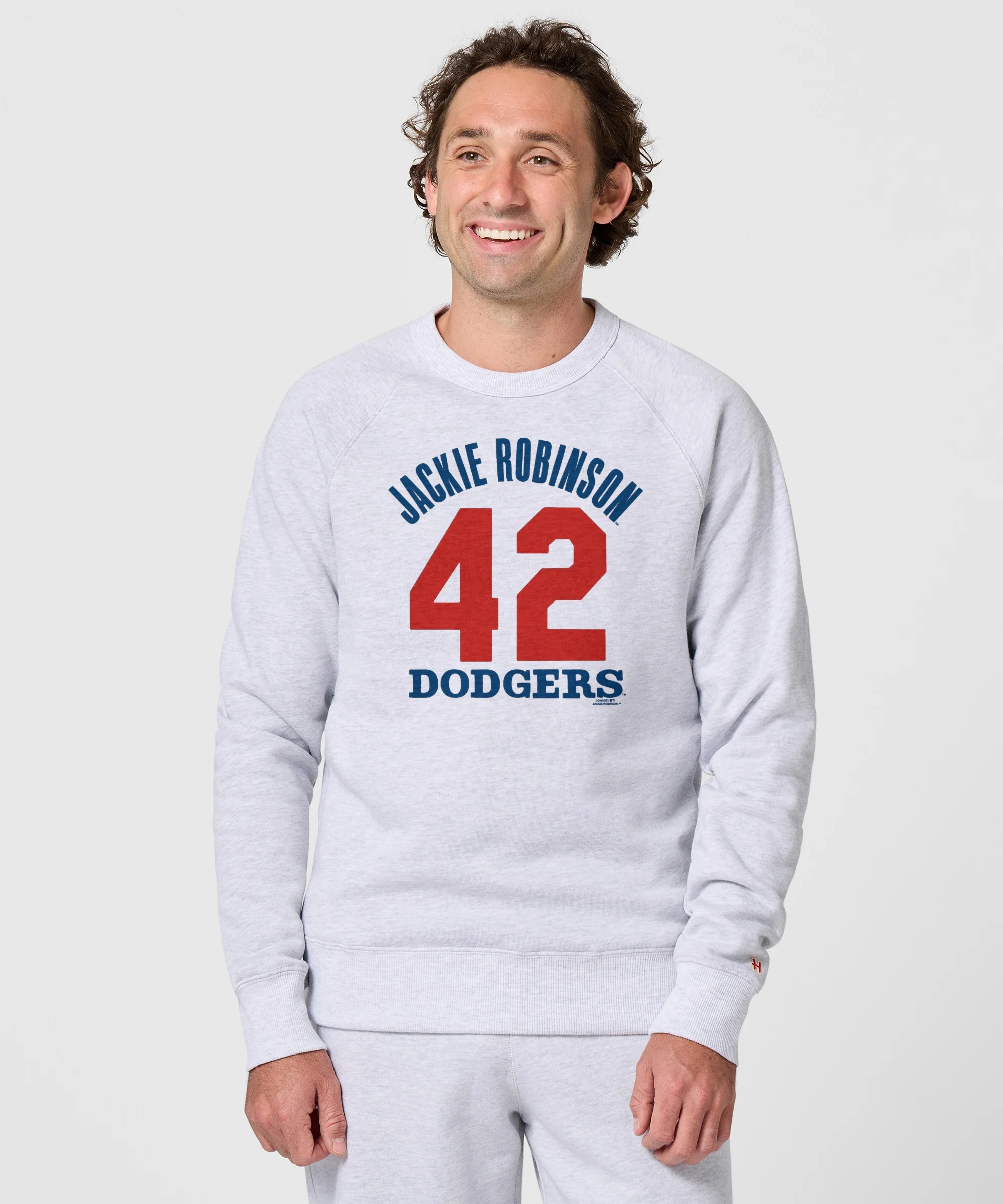 Dodgers Jackie Robinson 42 Crewneck - Image 3