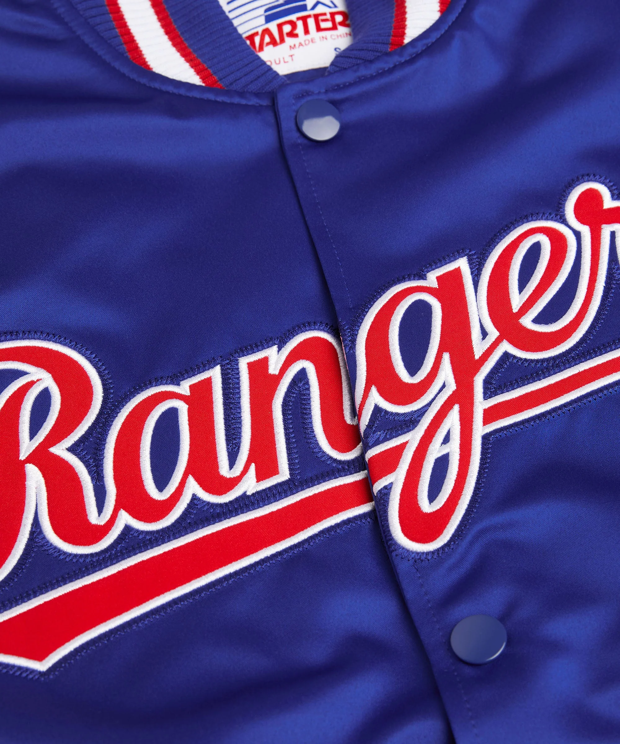 HOMAGE X Starter Rangers Heavyweight Satin Jacket - Image 4