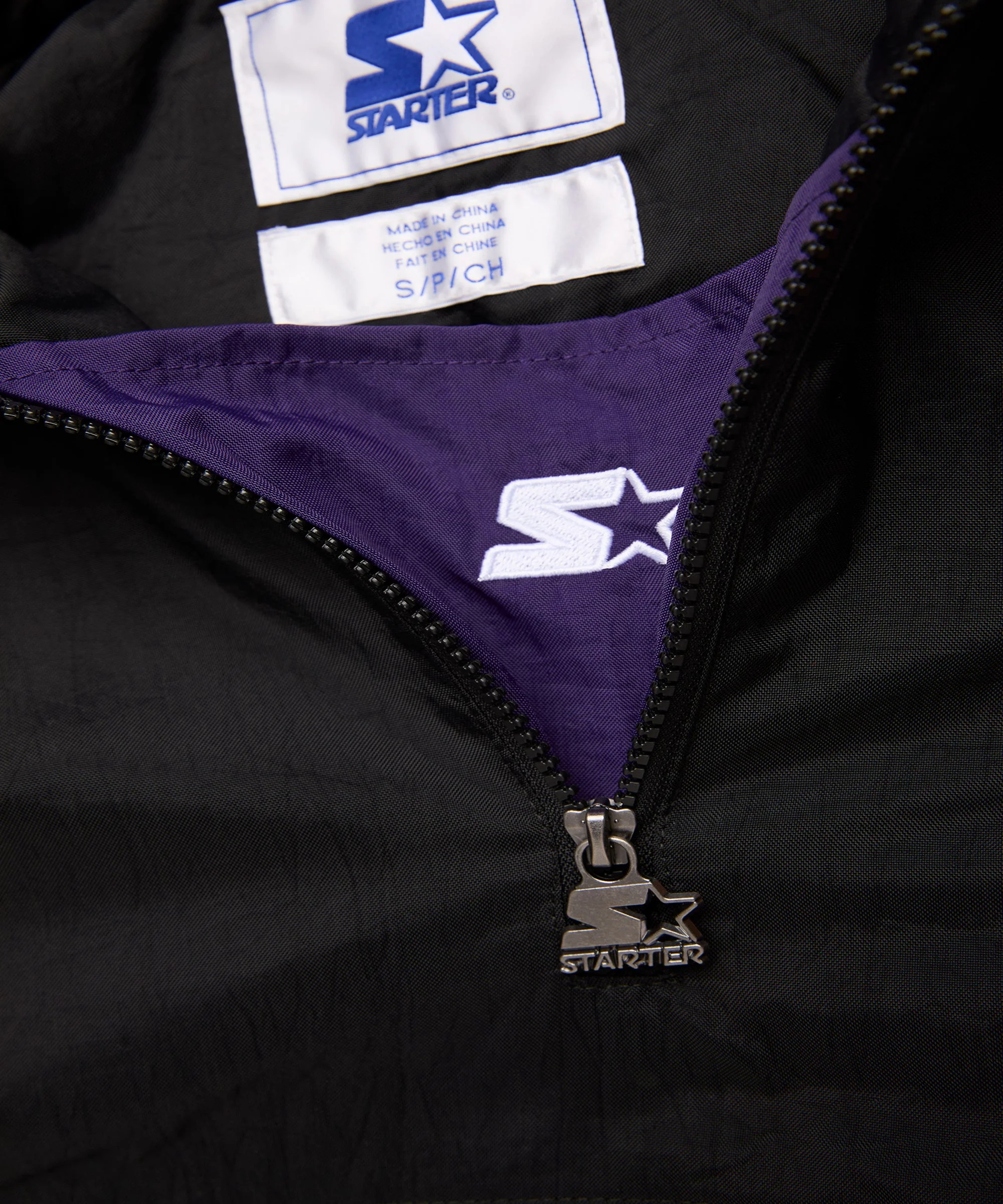 HOMAGE x Starter Ravens Blackout Breakaway Pullover Jacket - Image 4