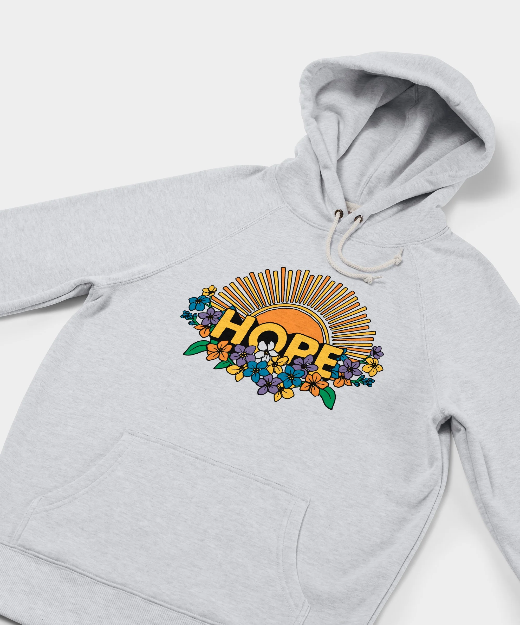 Hope Sun And Flowers Hoodie - Image 2
