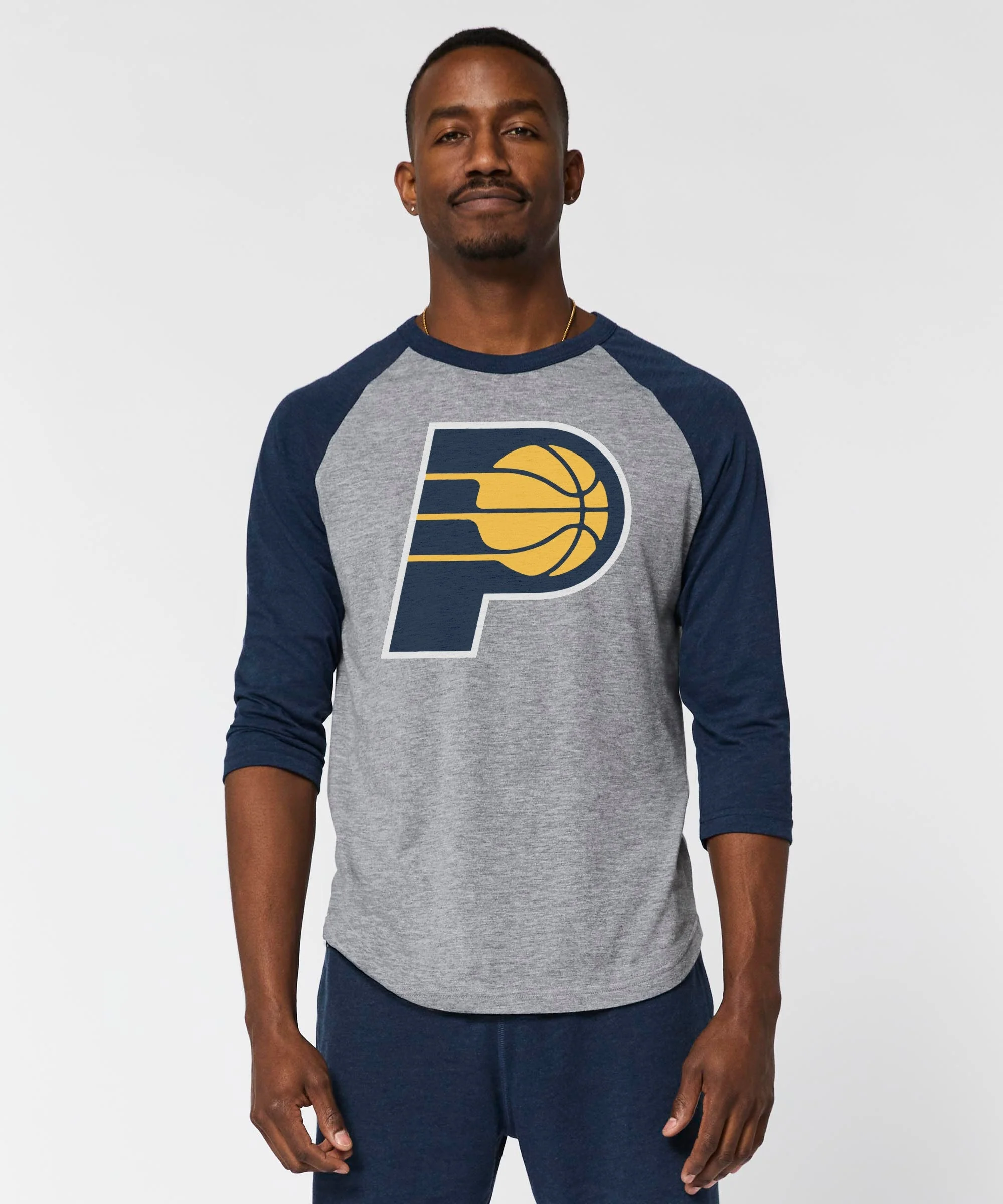 Indiana Pacers Logo Raglan - Image 3