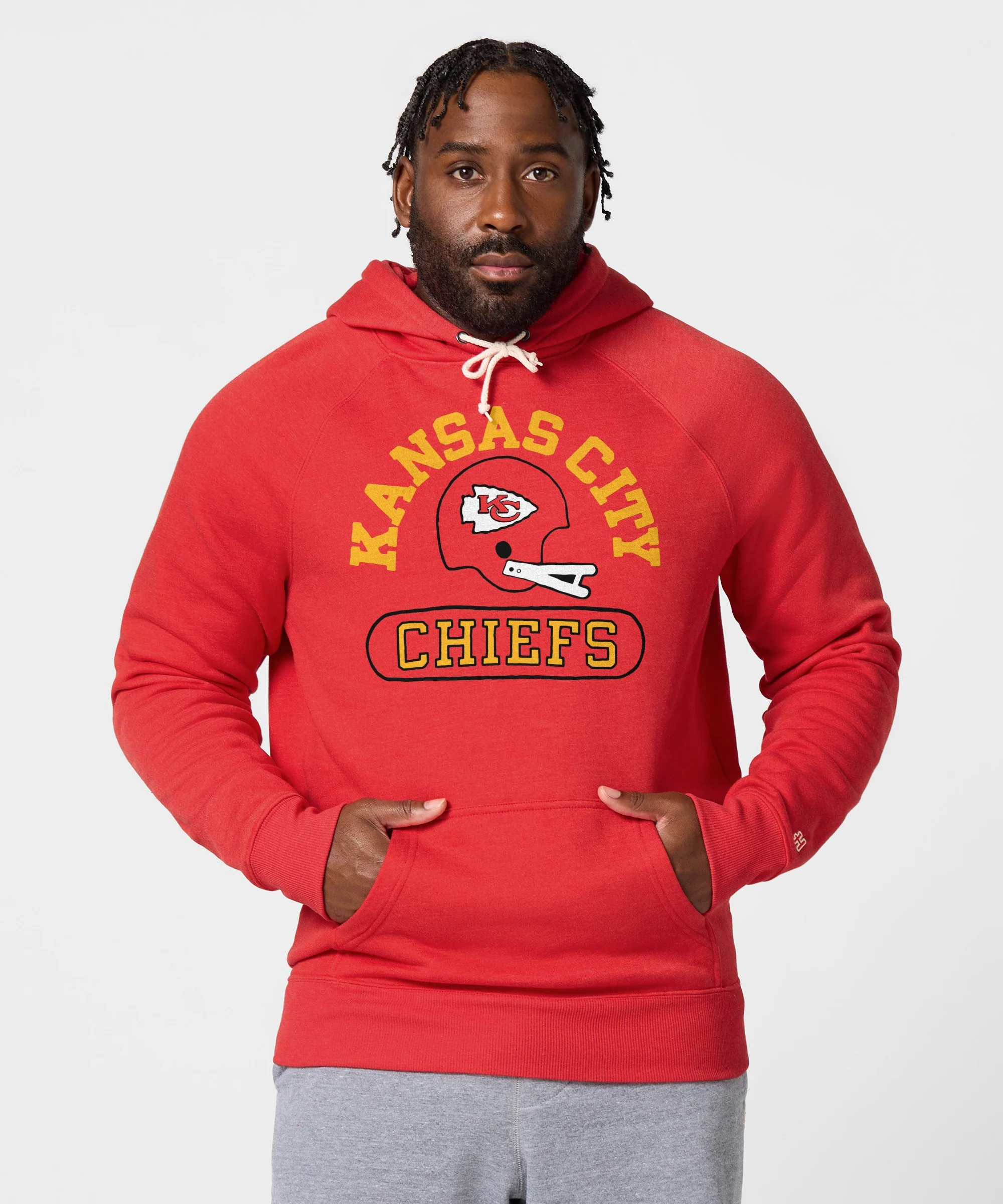 Kansas City Chiefs Throwback Helmet Hoodie - Image 3