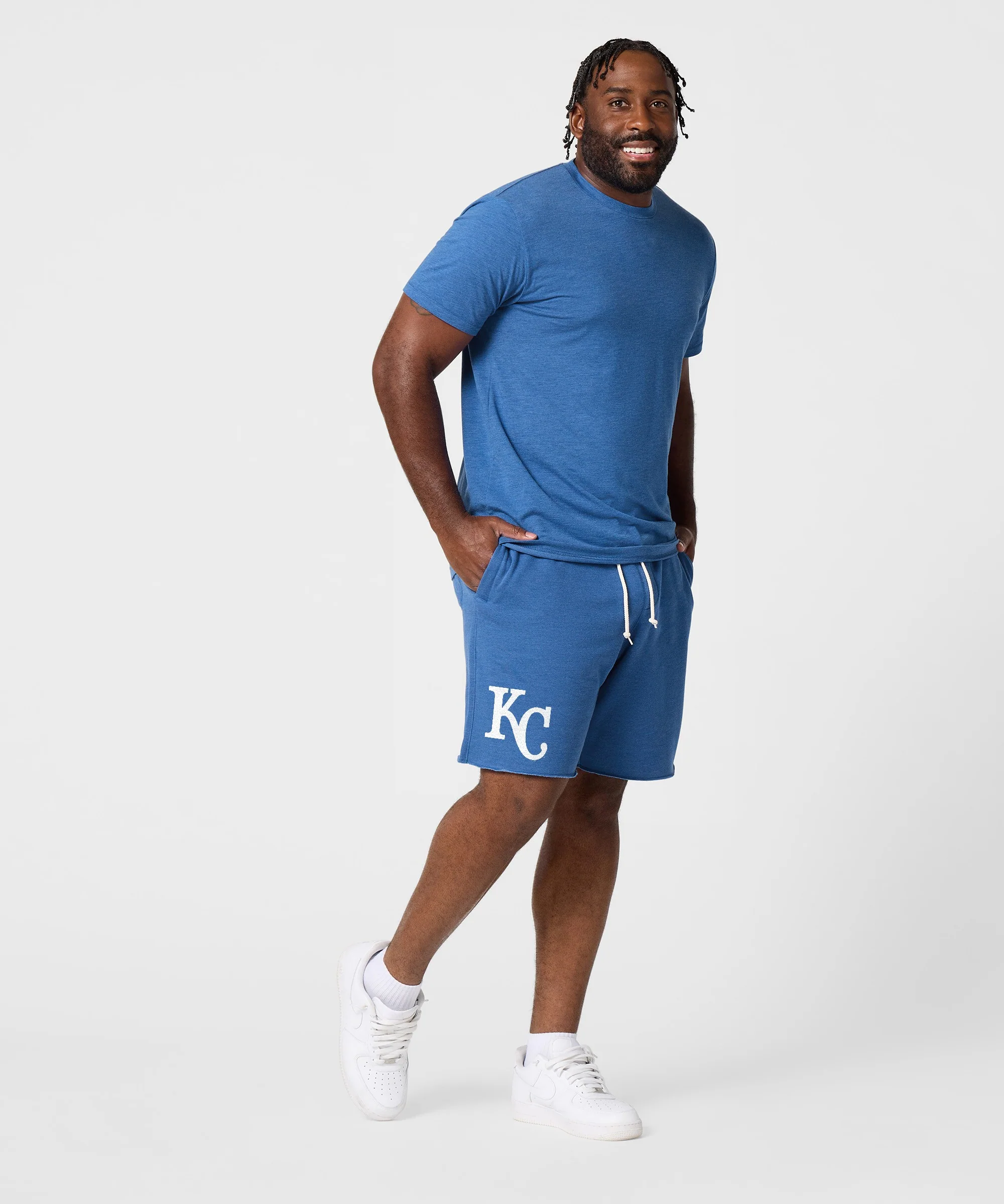 Kansas City Royals Cap Logo '69 Sweat Shorts - Image 5