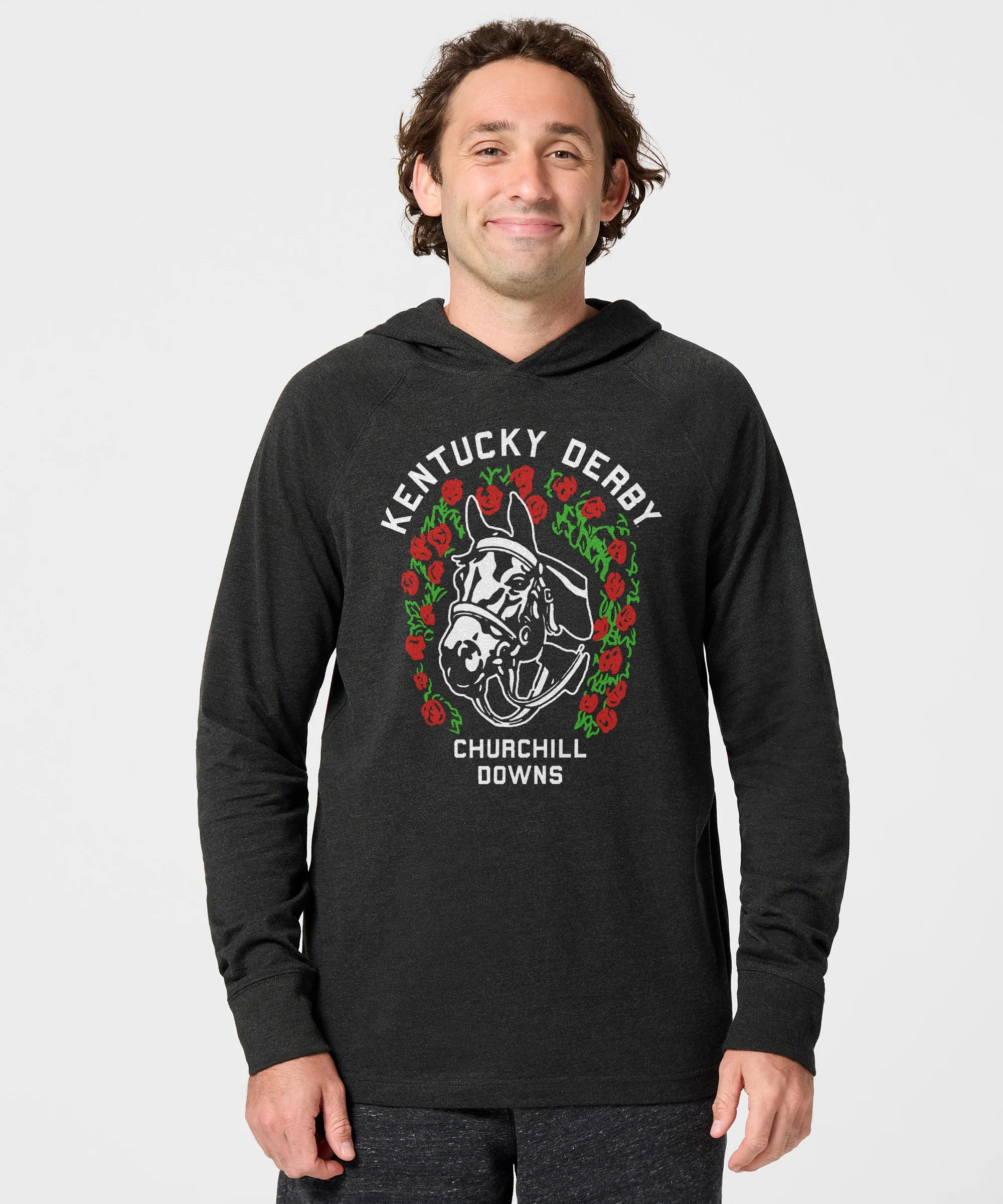 Kentucky Derby Garland Lightweight Hoodie - Image 3