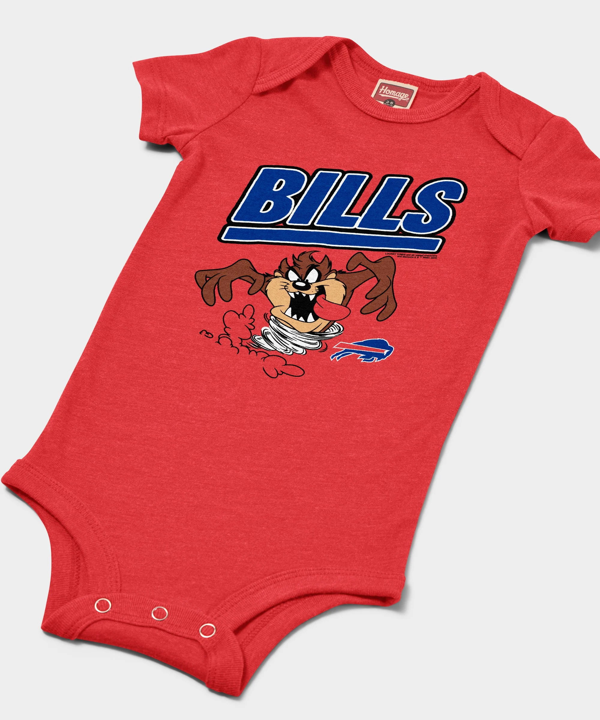 Looney Tunes Taz x Buffalo Bills Baby One Piece - Image 2