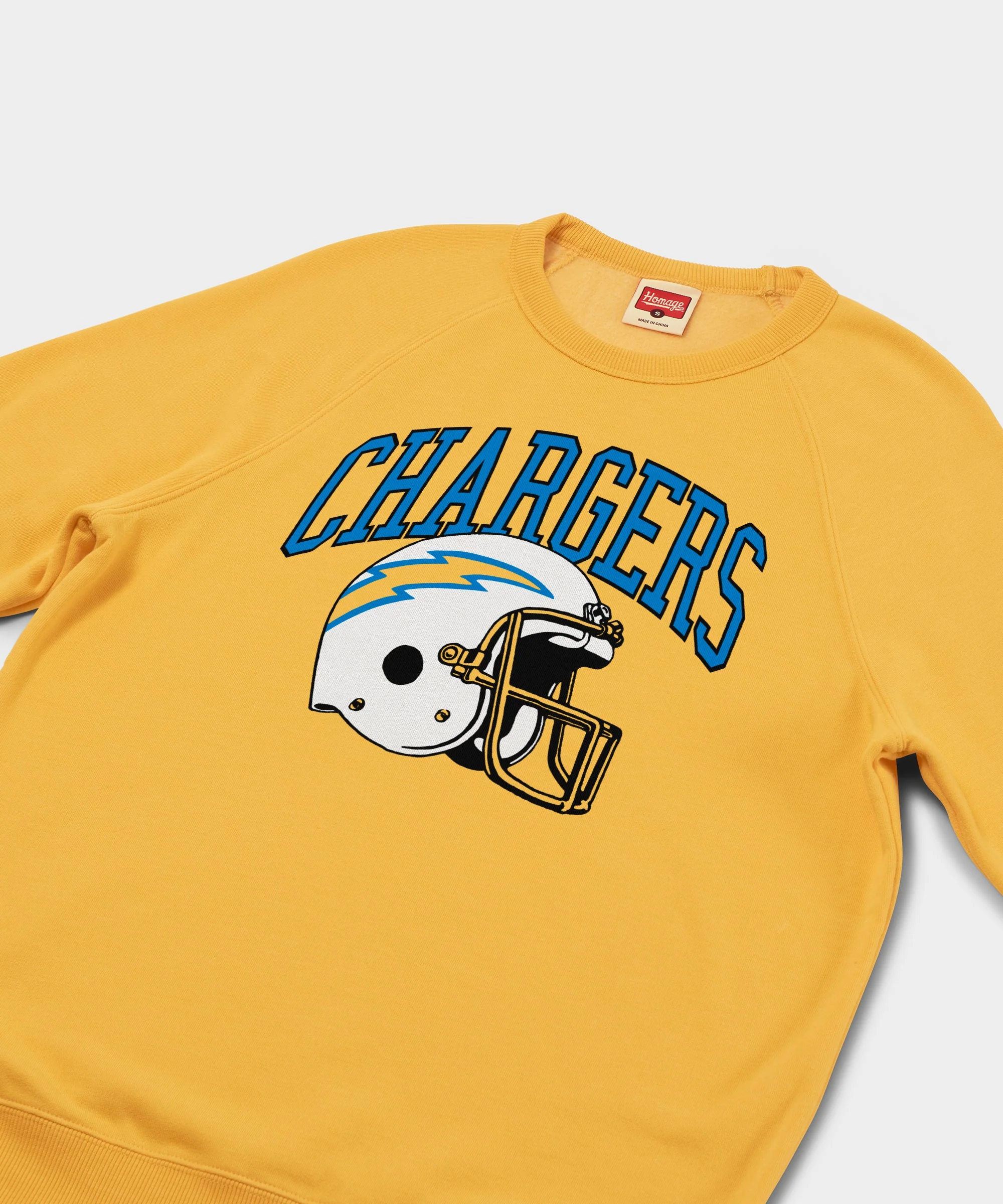 Los Angeles Chargers Helmet Retro Crewneck - Image 2