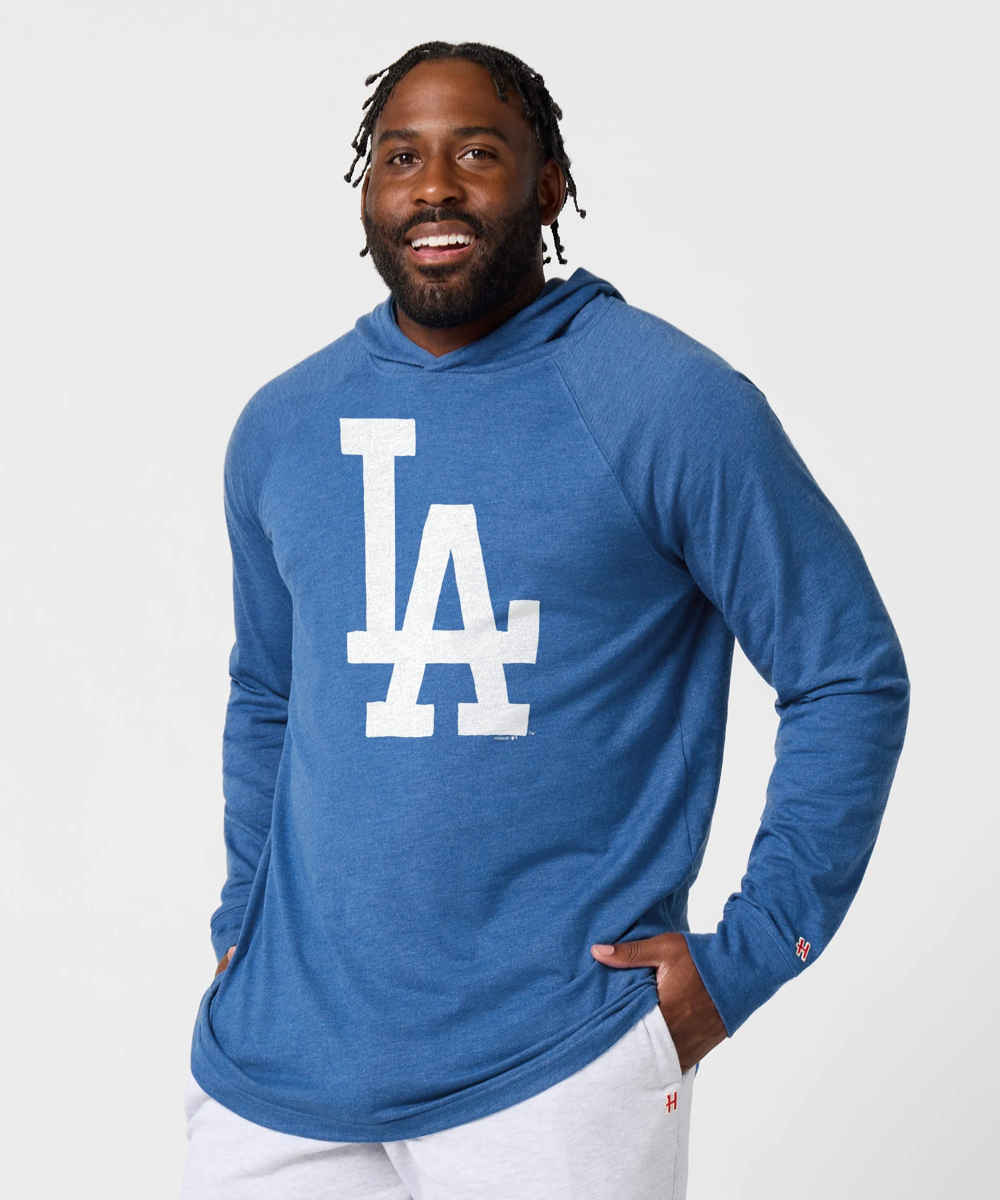 Los Angeles Dodgers Cap Logo '12 Lightweight Hoodie - Image 3