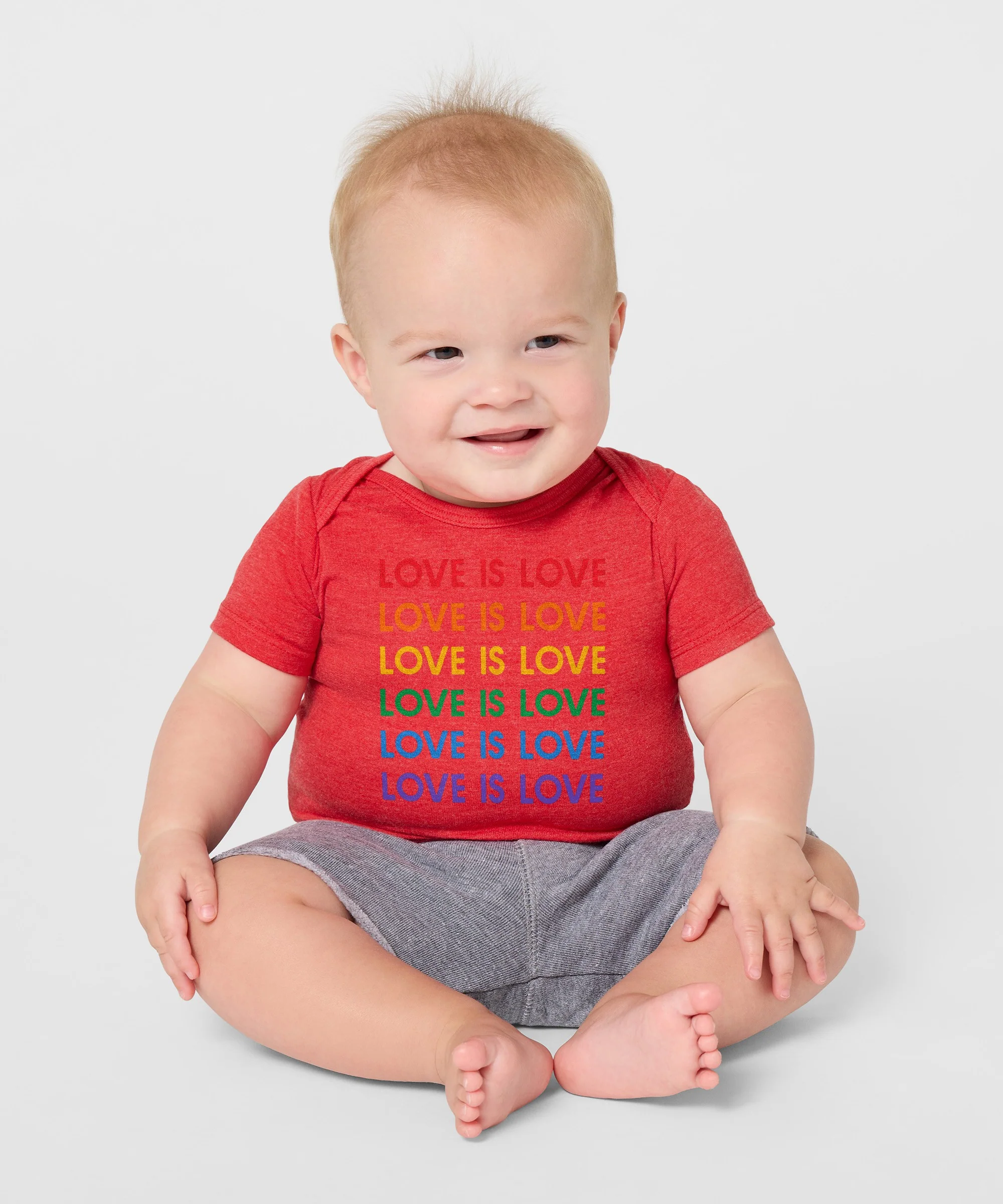 Love Is Love Rainbow Baby One Piece - Image 3