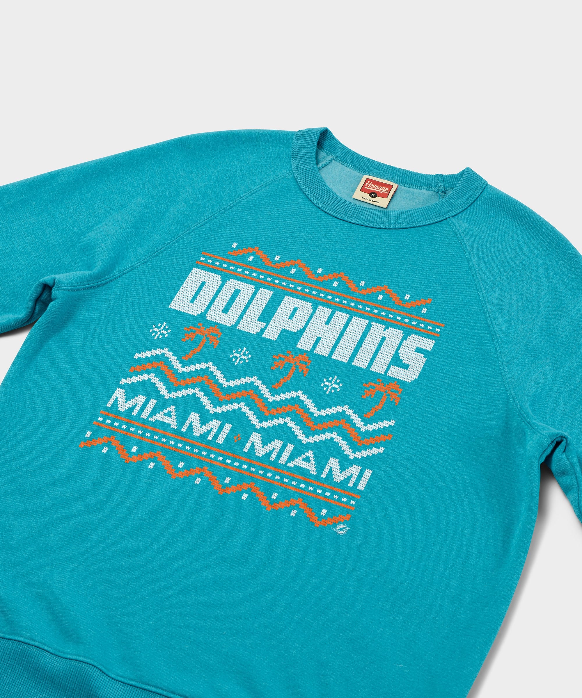 Miami Dolphins Holiday Crewneck - Image 2