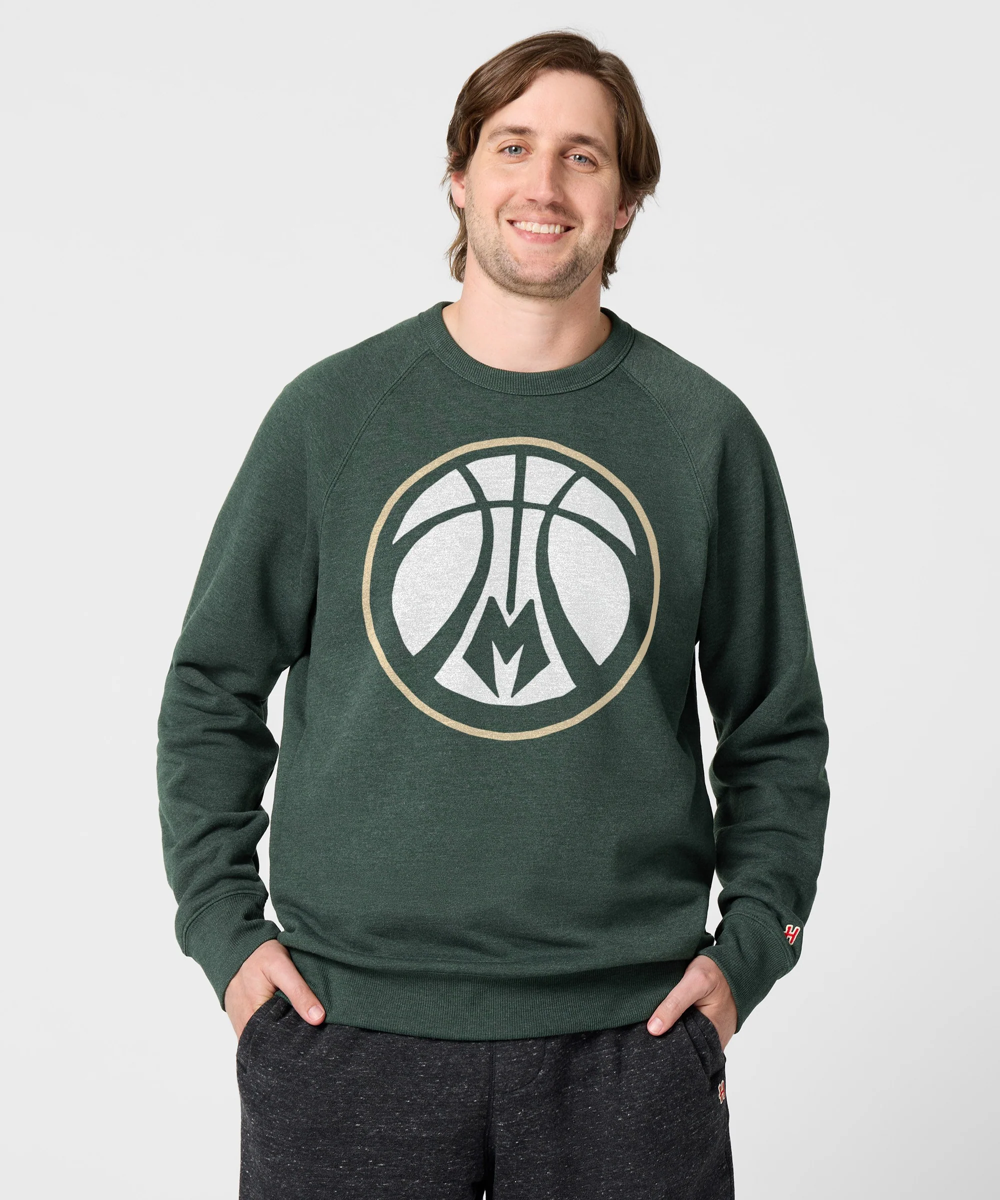 Milwaukee Bucks Alt Logo Crewneck - Image 3