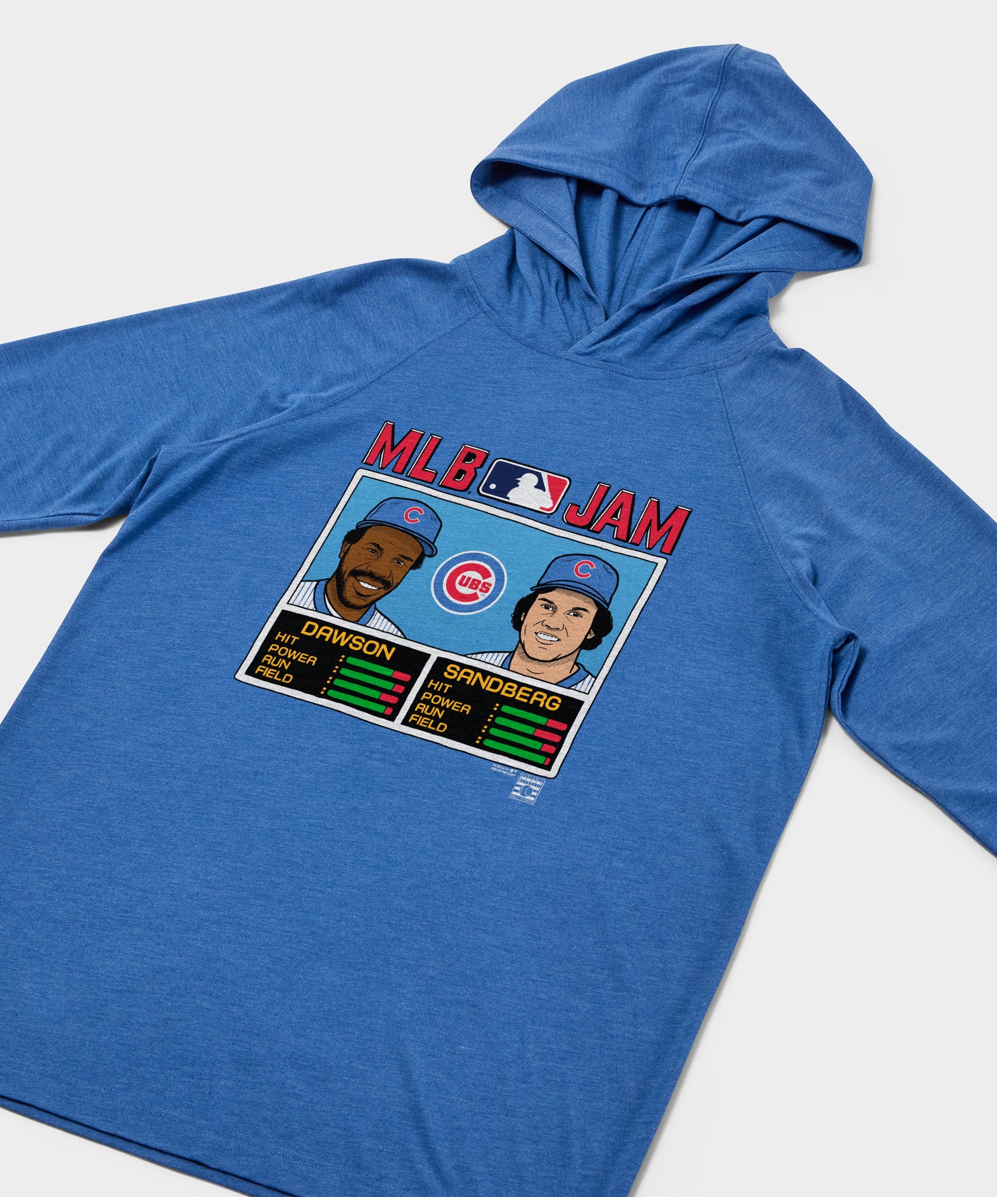 MLB Jam Cubs Dawson And Sandberg Lightweight Hoodie - Image 2