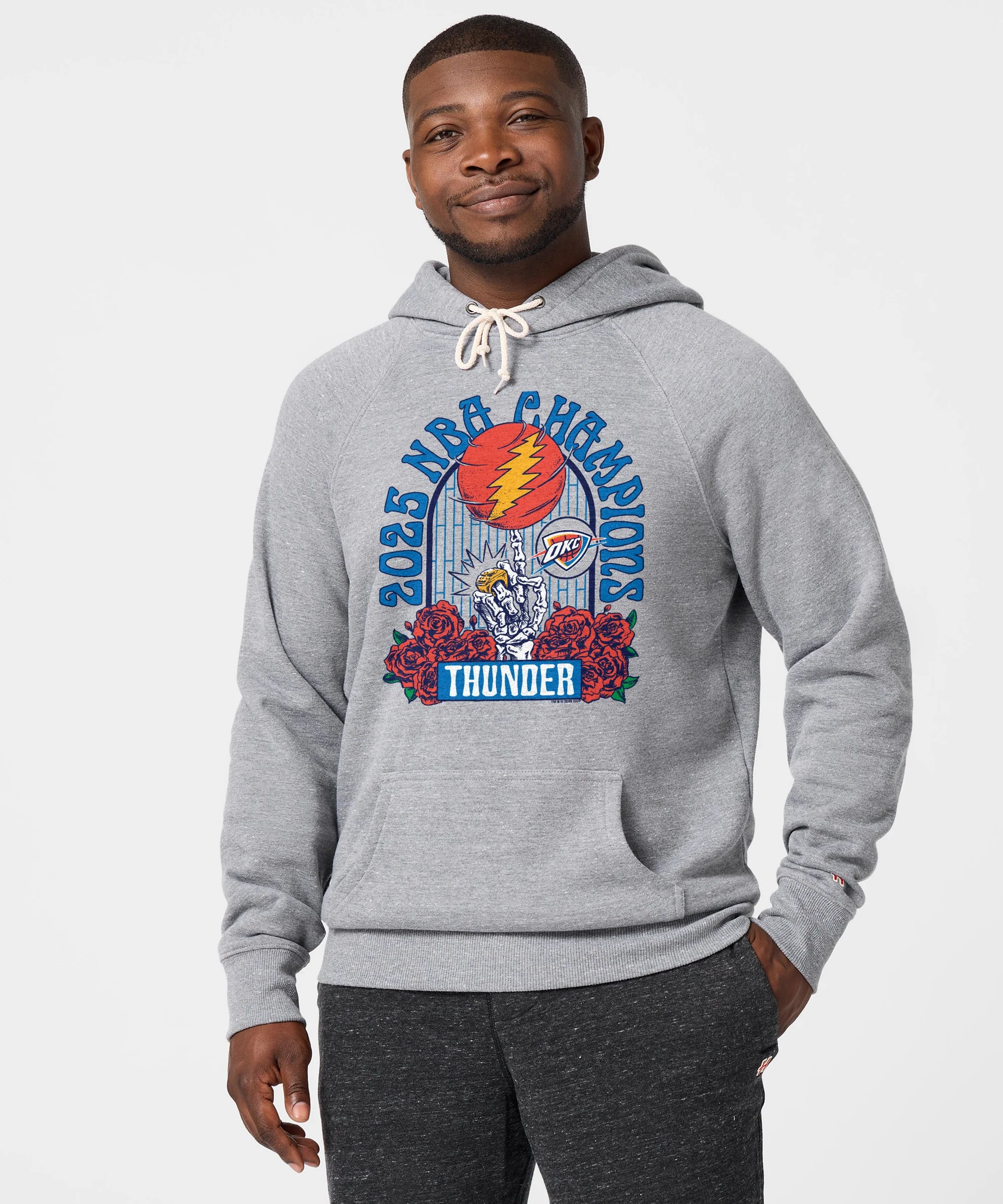 NBA x Grateful Dead 2025 Champs Thunder Hoodie - Image 3