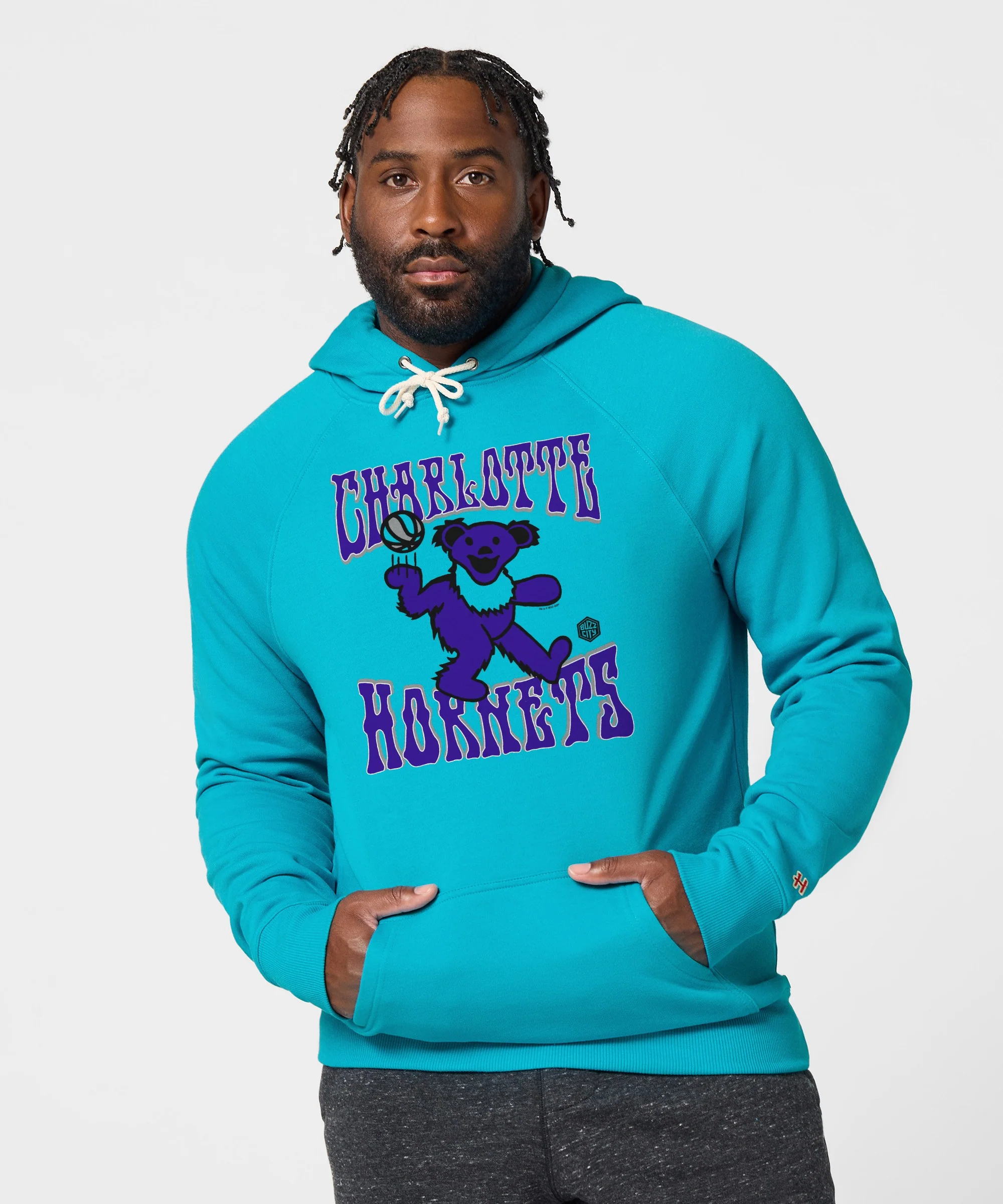 NBA x Grateful Dead x Hornets Hoodie - Image 3