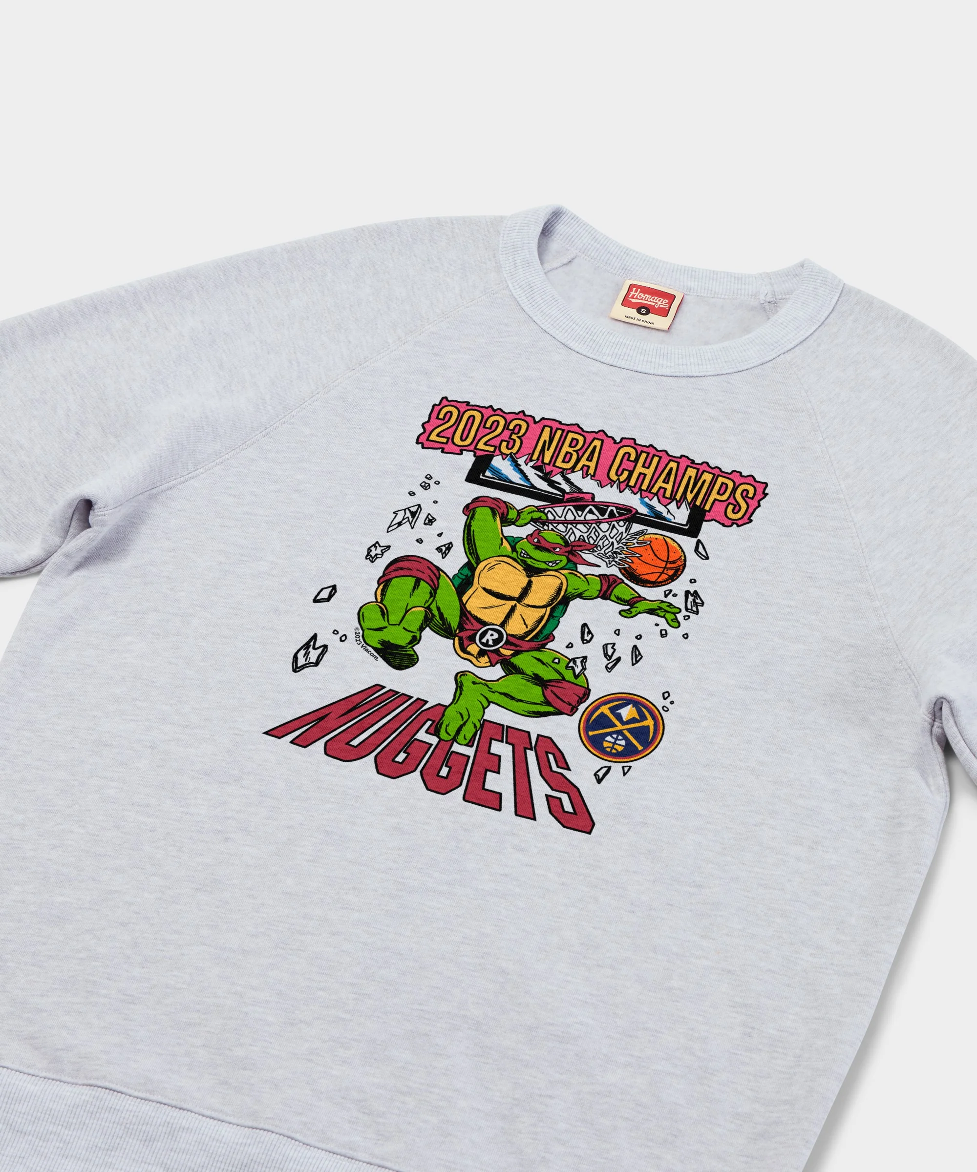 NBA x TMNT 2023 Champs Denver Nuggets Crewneck - Image 2