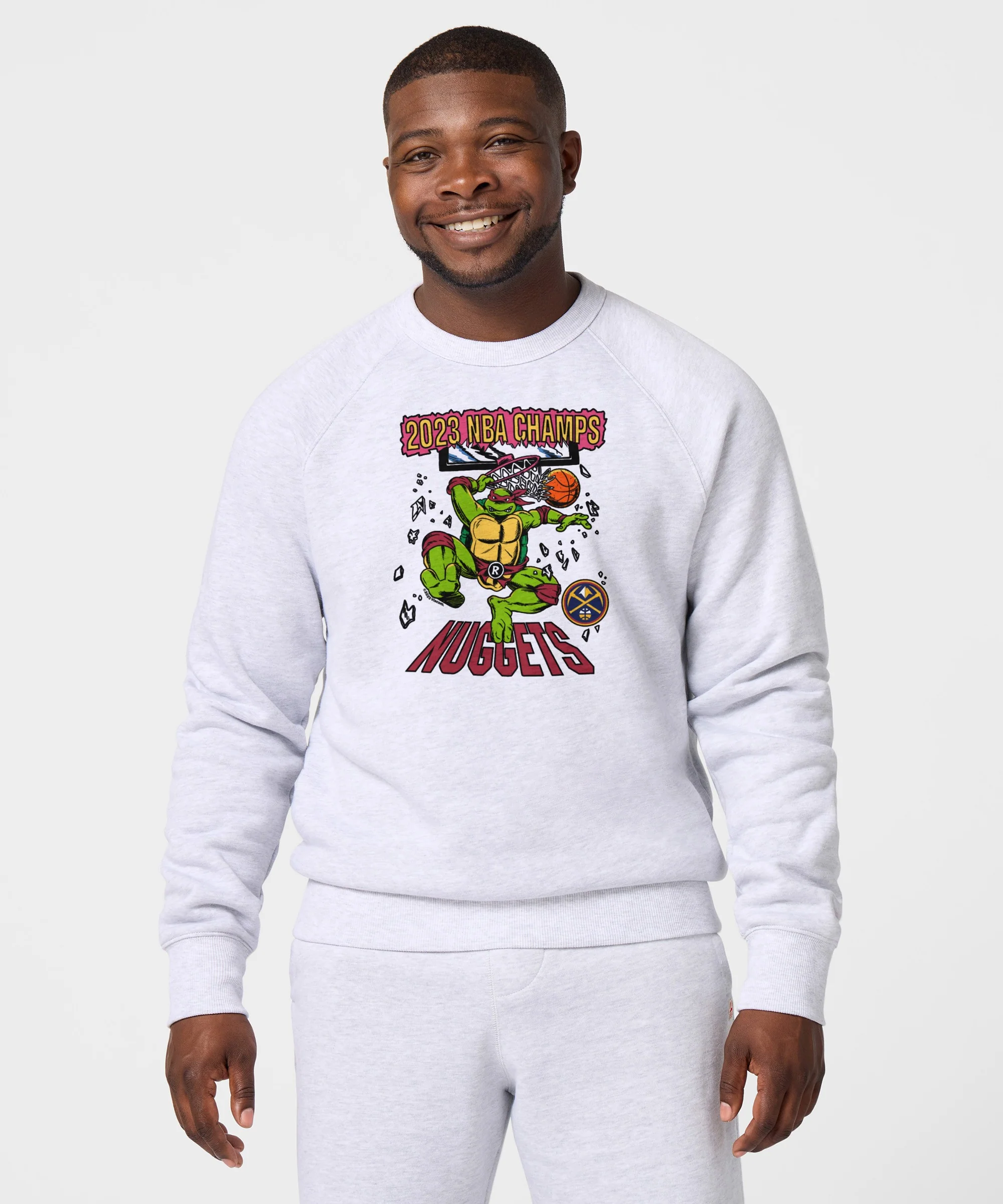 NBA x TMNT 2023 Champs Denver Nuggets Crewneck - Image 3
