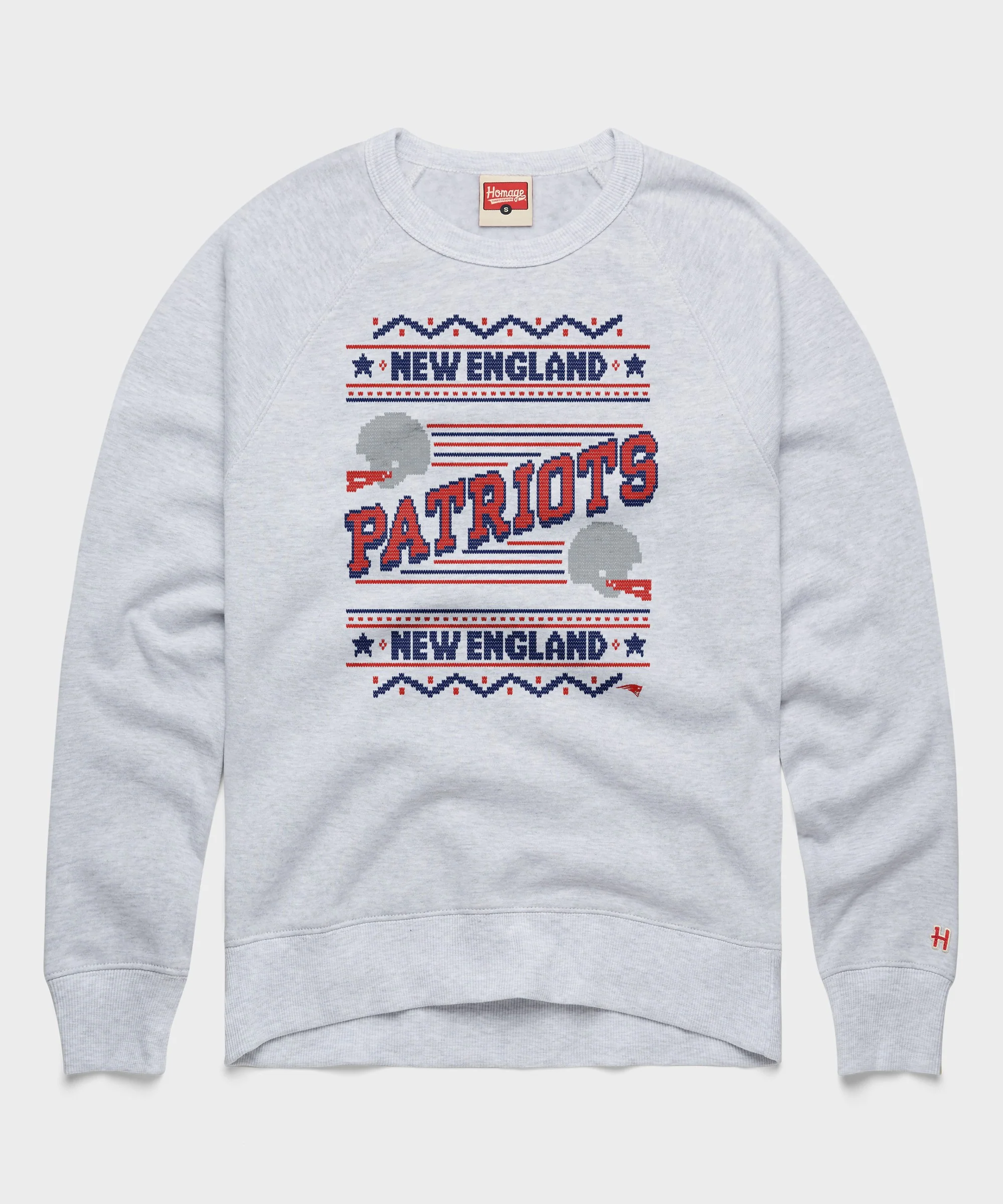 New England Patriots Holiday Crewneck