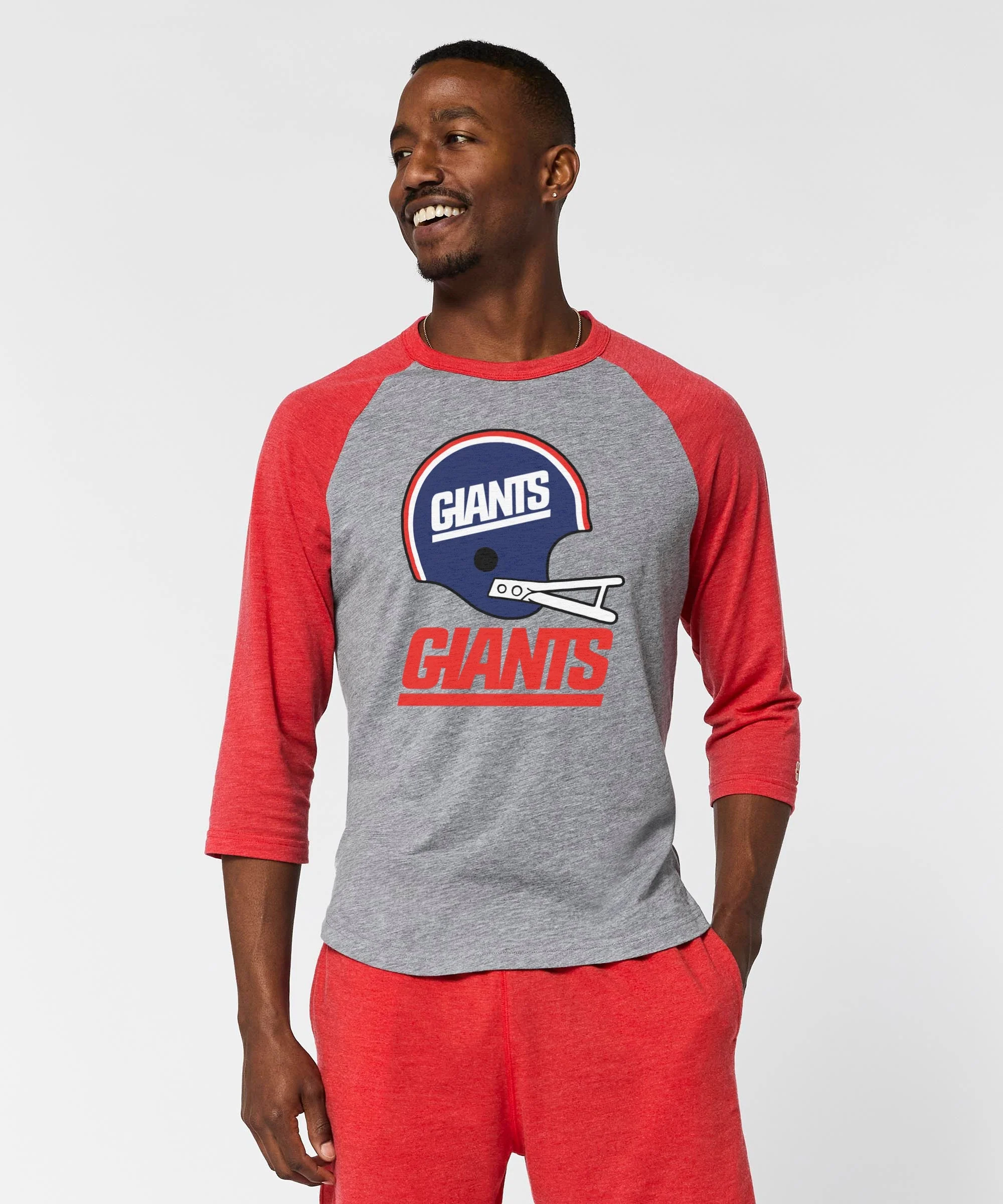 New York Giants Big Helmet Raglan - Image 3
