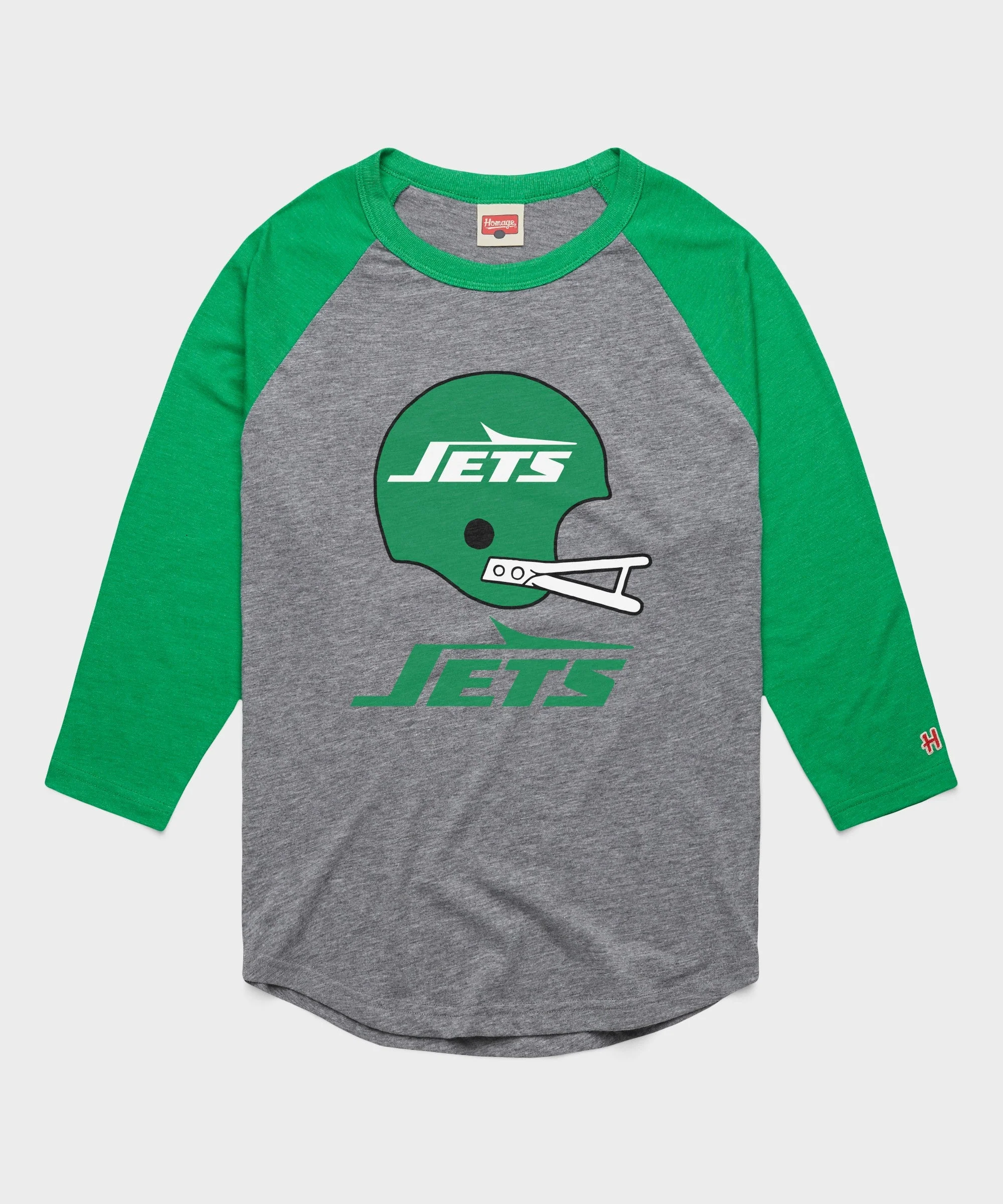 New York Jets Big Helmet Raglan