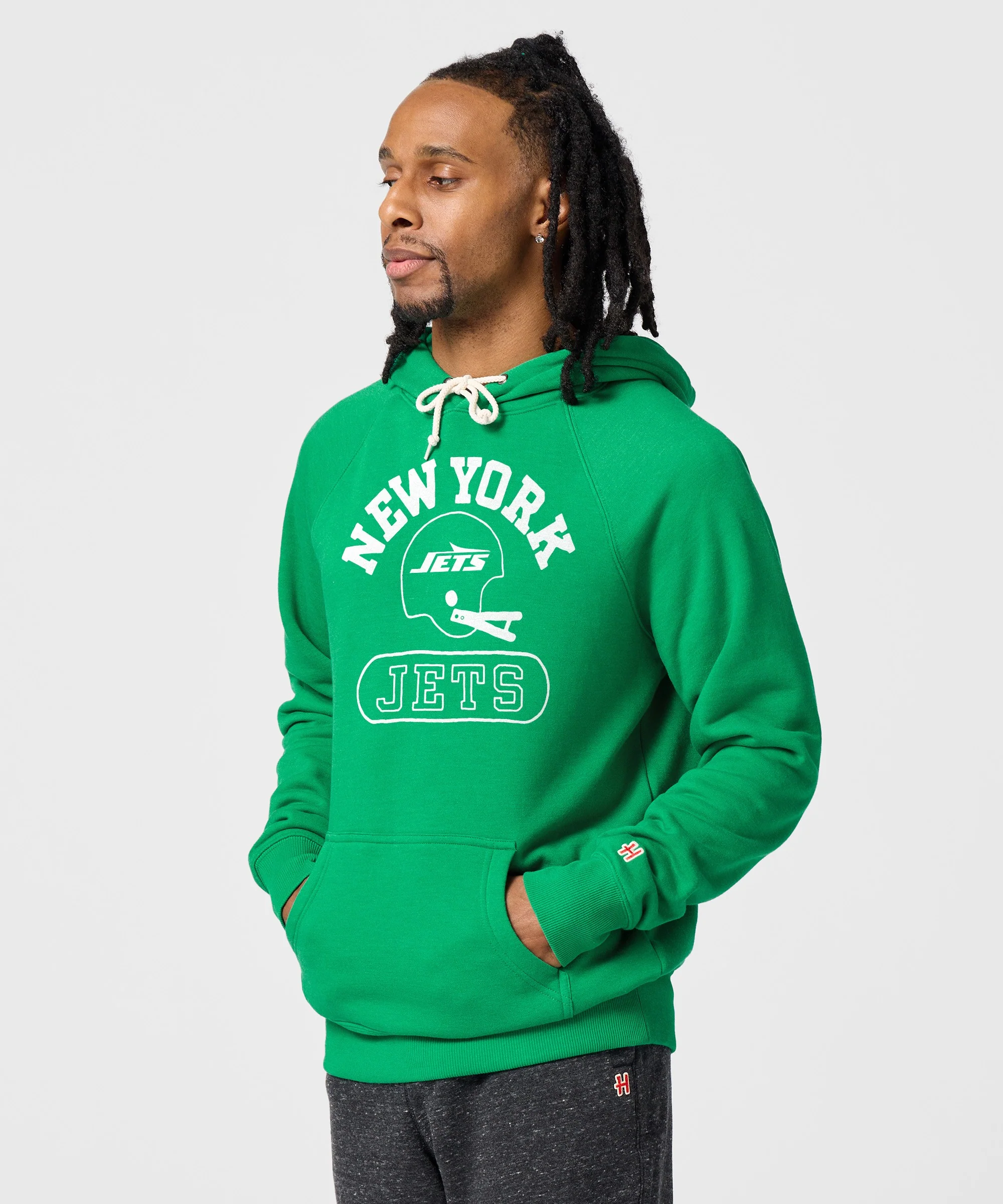 New York Jets Throwback Helmet Hoodie - Image 3