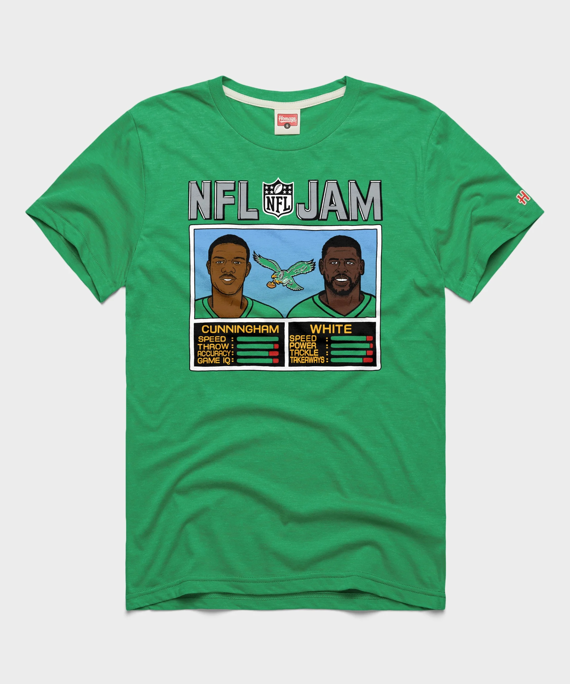 NFL Jam Eagles Cunningham And White
