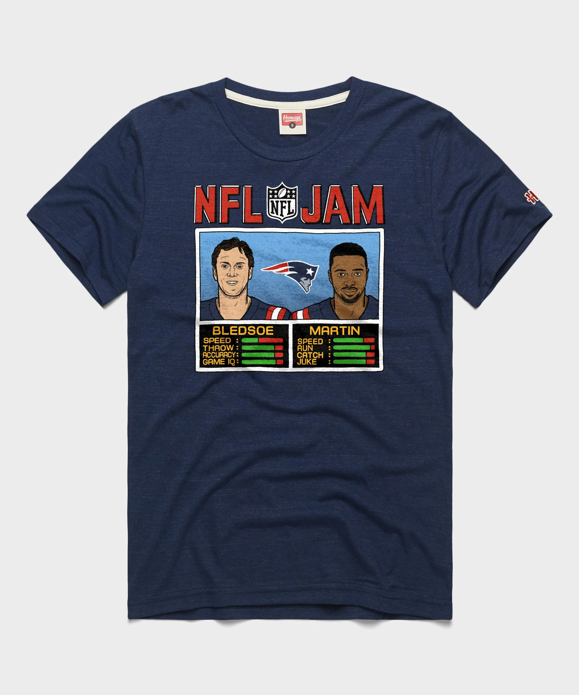 NFL Jam Patriots Bledsoe and Martin