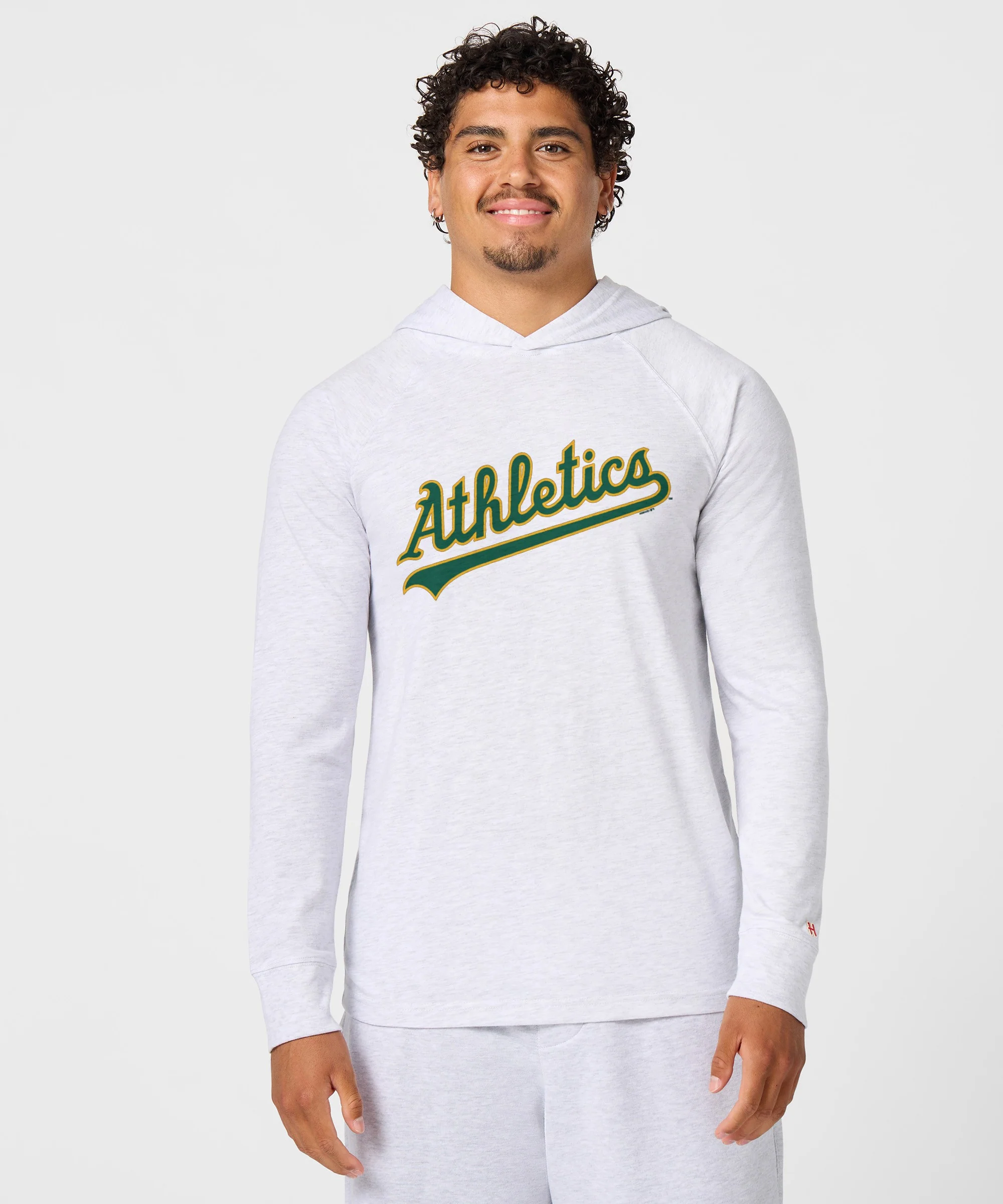 Oakland Athletics Jersey Logo '93 Lightweight Hoodie - Image 3