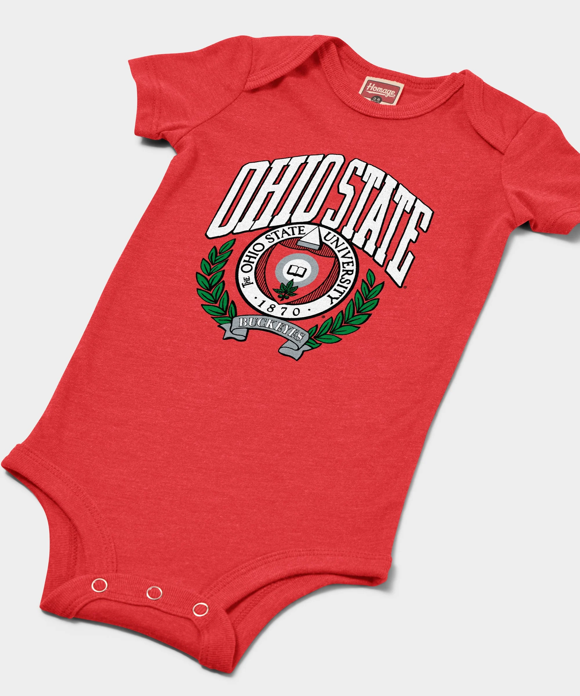 Ohio State Seal Bold Baby One Piece - Image 2