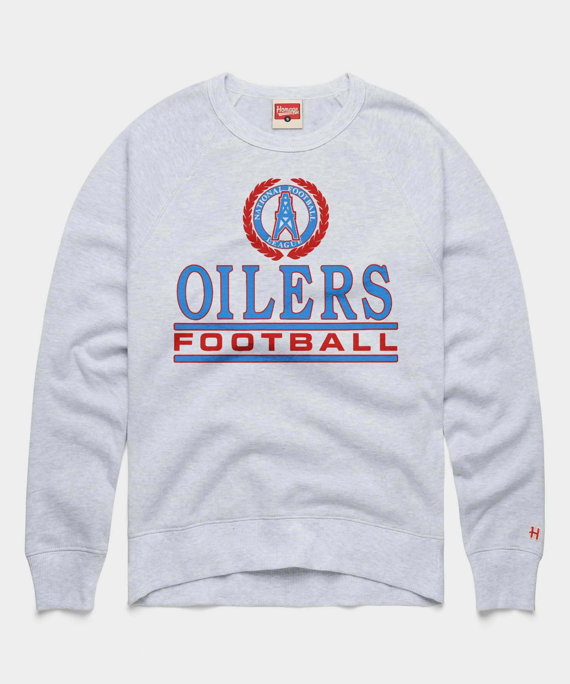 Oilers Football Crest Crewneck