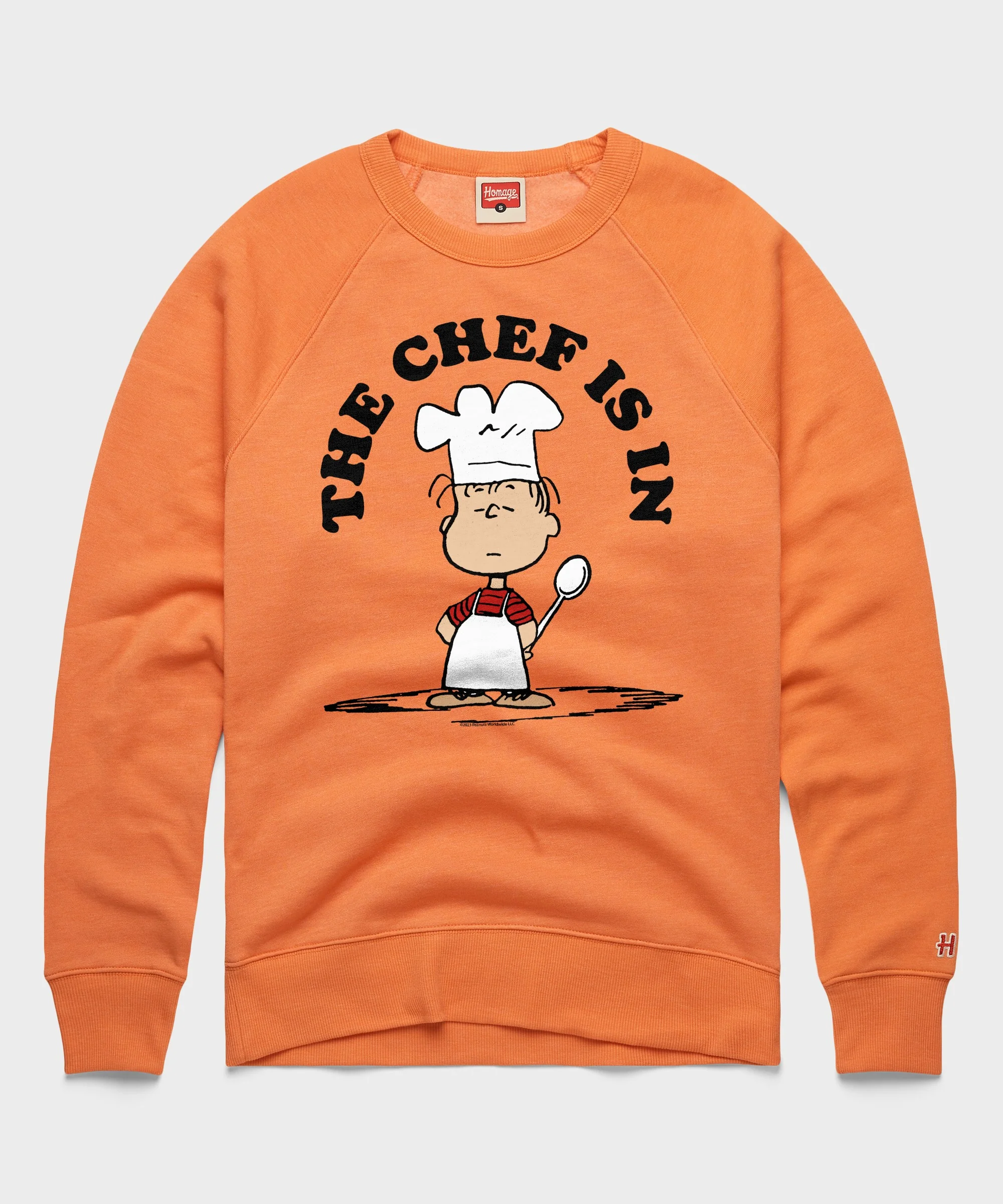 Peanuts Linus The Chef Is In Crewneck