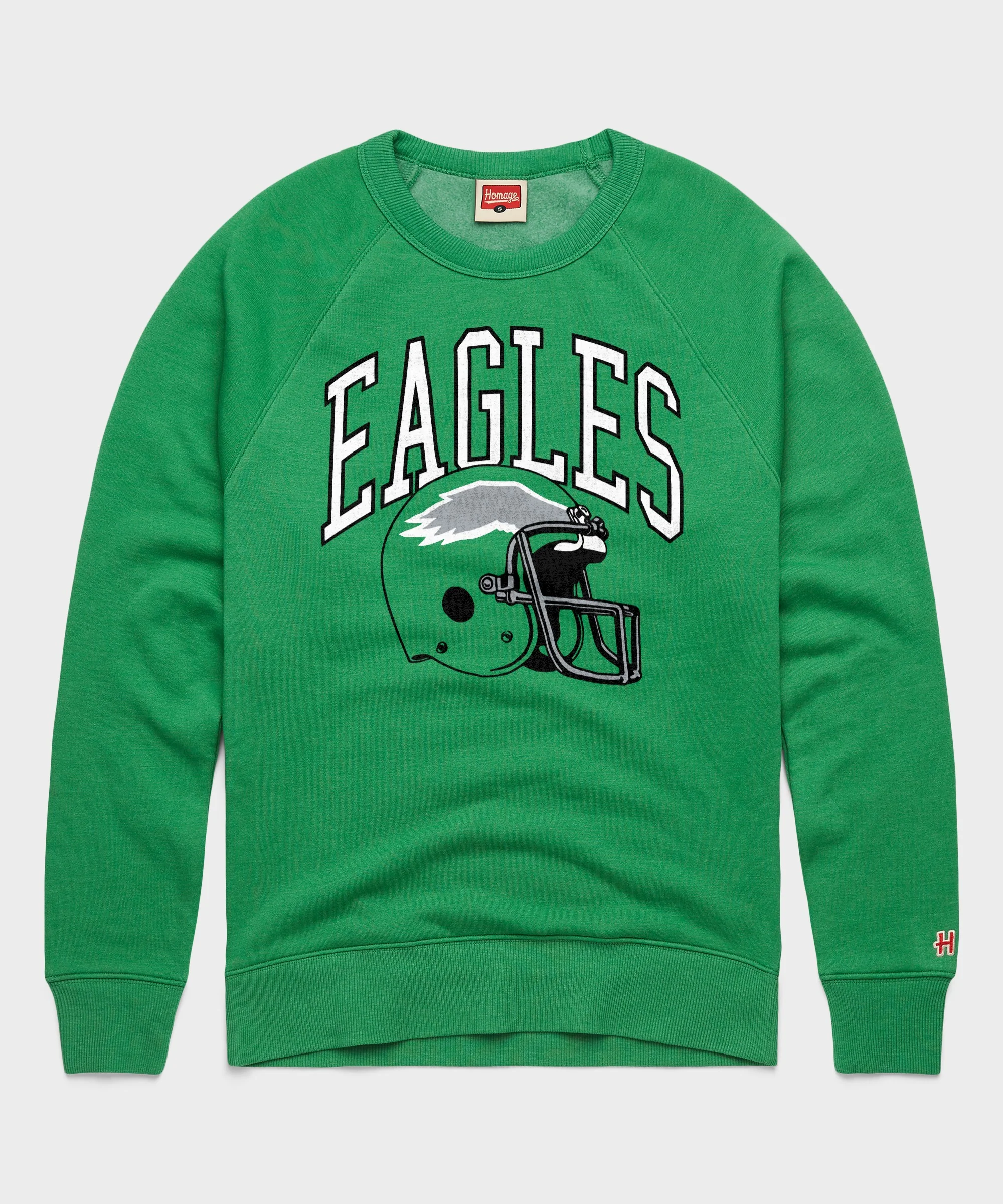 Philadelphia Eagles Helmet Retro Crewneck - Image 2