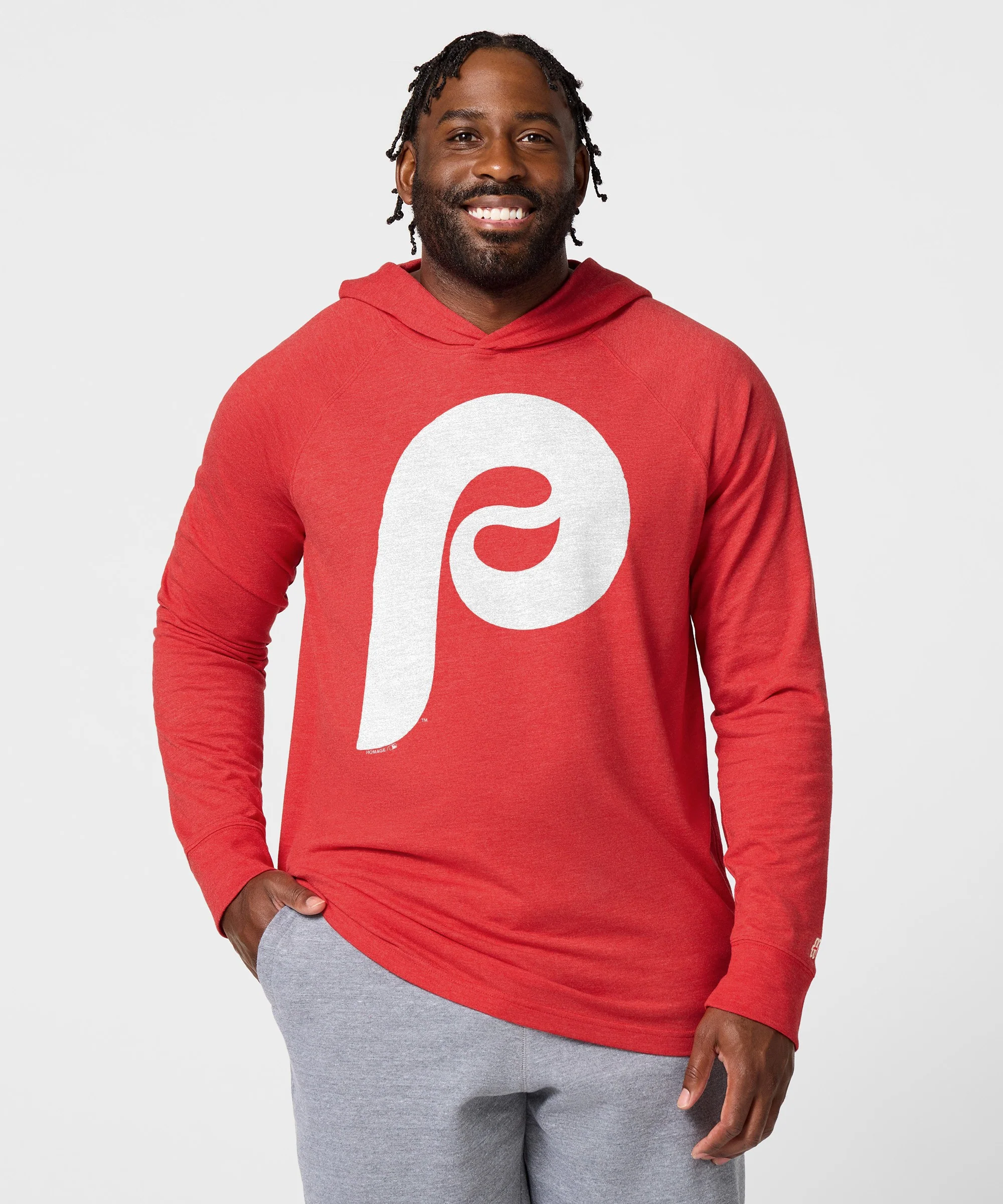 Philadelphia Phillies Cap Logo '70 Lightweight Hoodie - Image 3