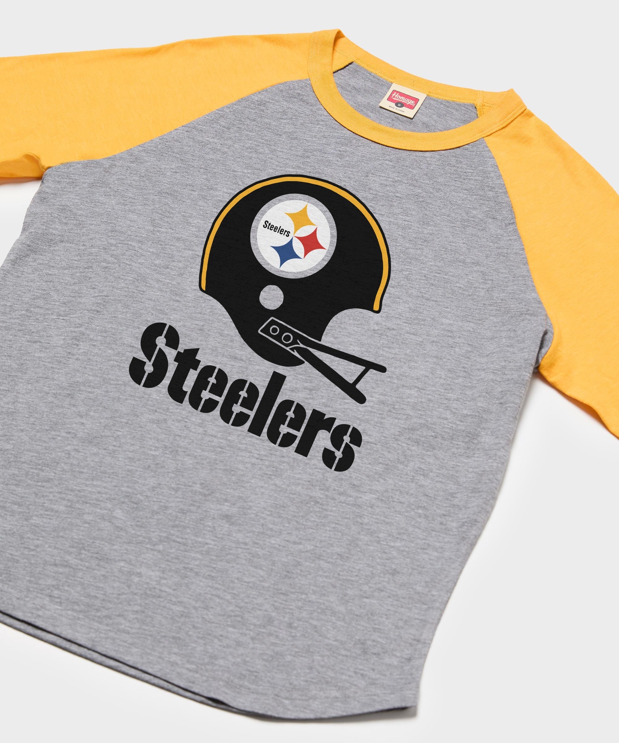 Pittsburgh Steelers Big Helmet Raglan - Image 2