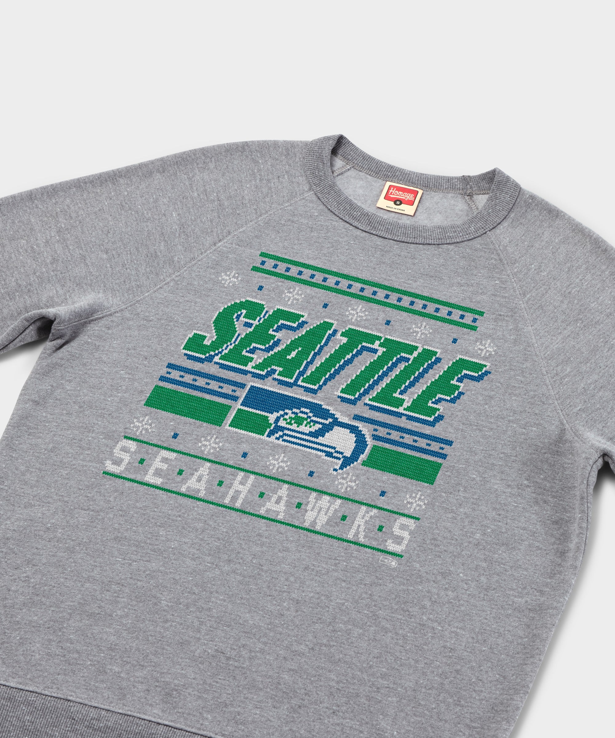 Seattle Seahawks Holiday Crewneck - Image 2