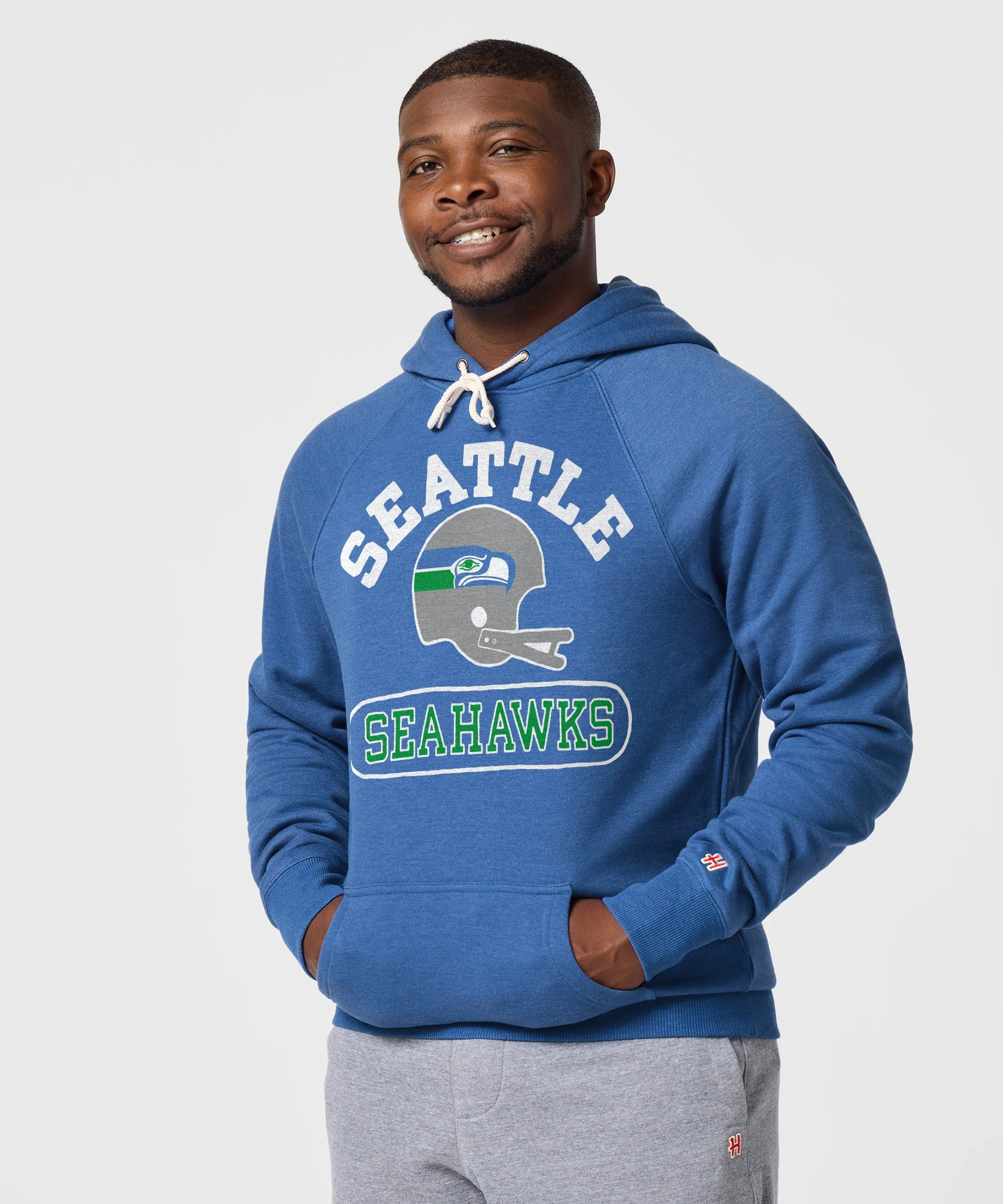 Seattle Seahawks Throwback Helmet Hoodie - Image 3