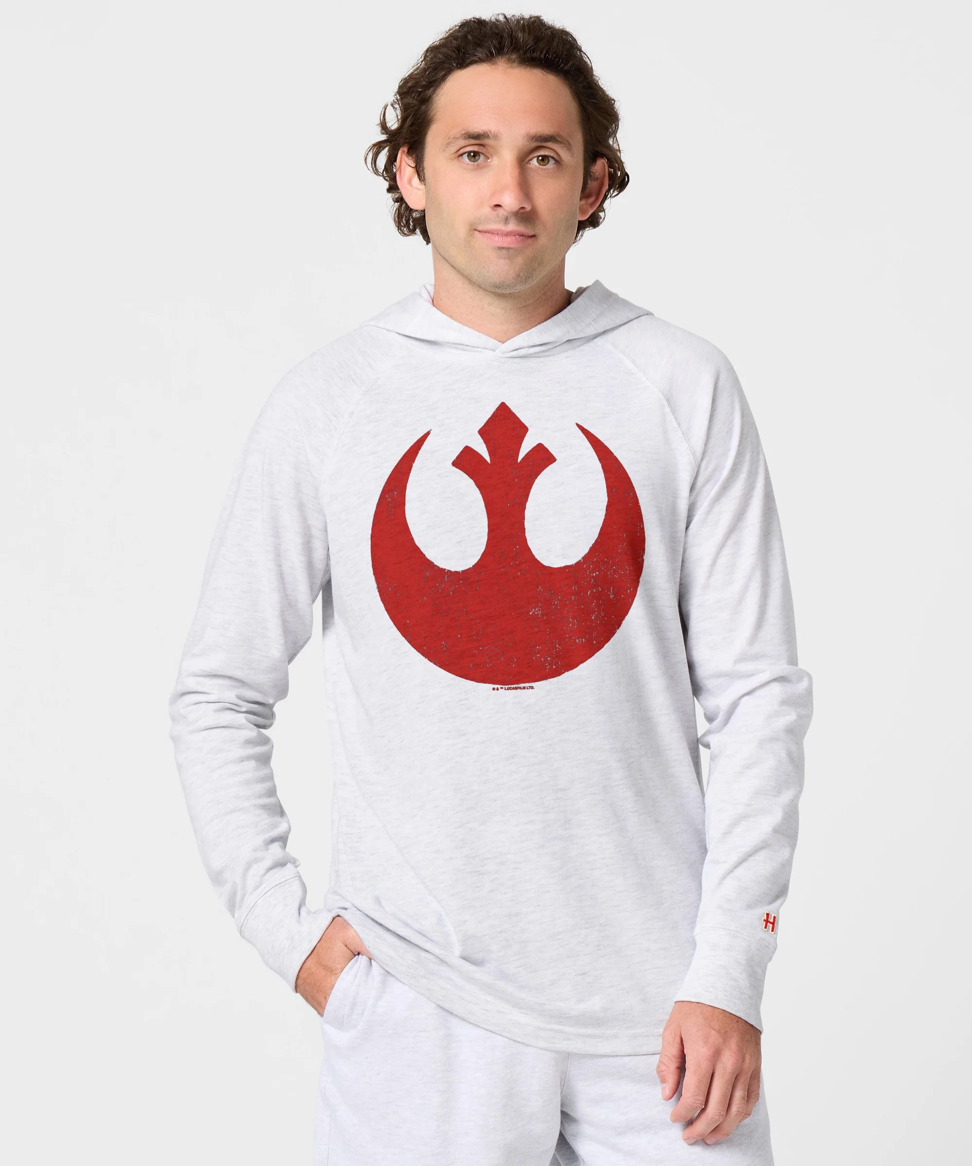 Star Wars The Rebellion Logo Lightweight Hoodie - Image 3