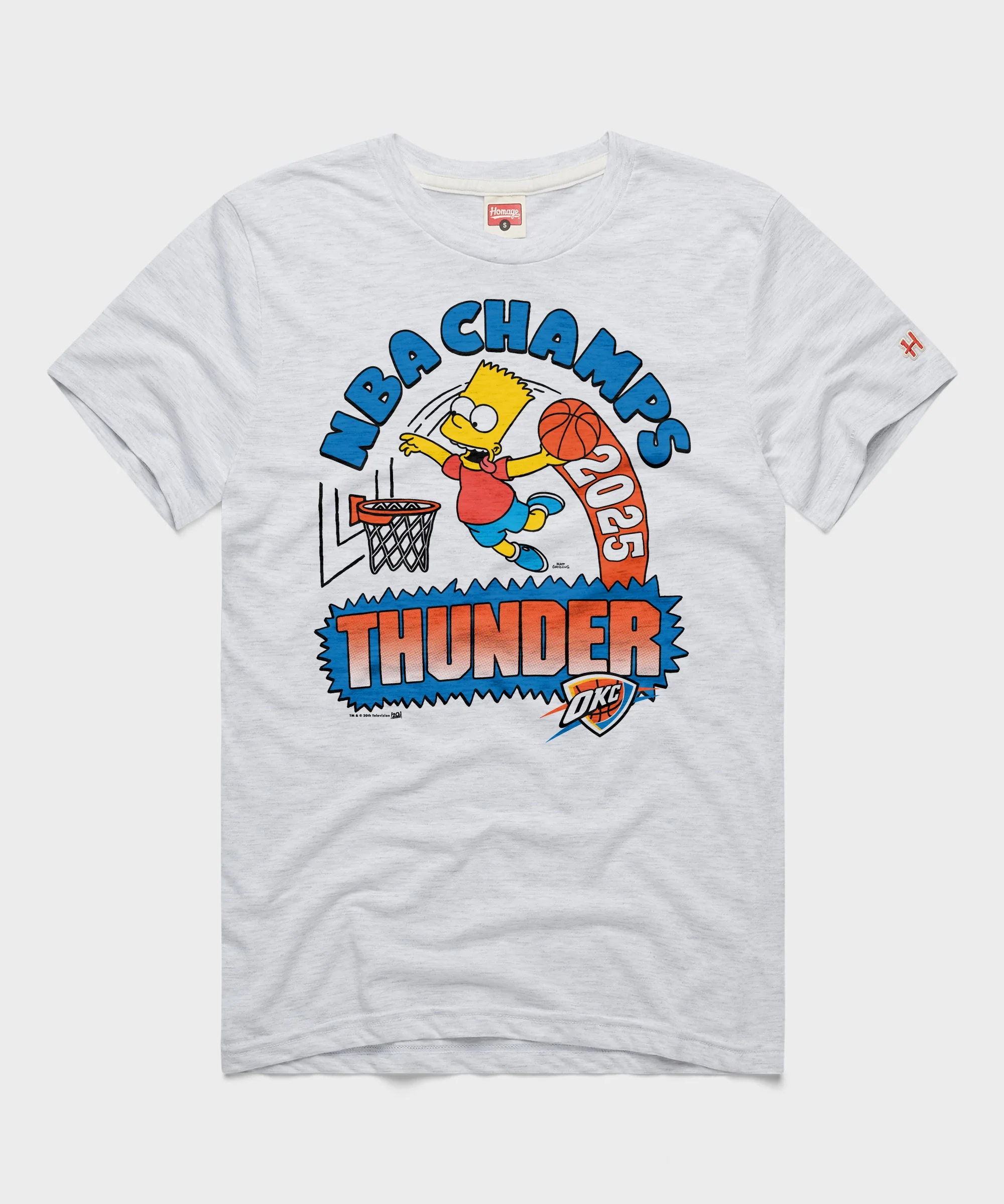The Simpsons Bart x Thunder 2025 NBA Champs