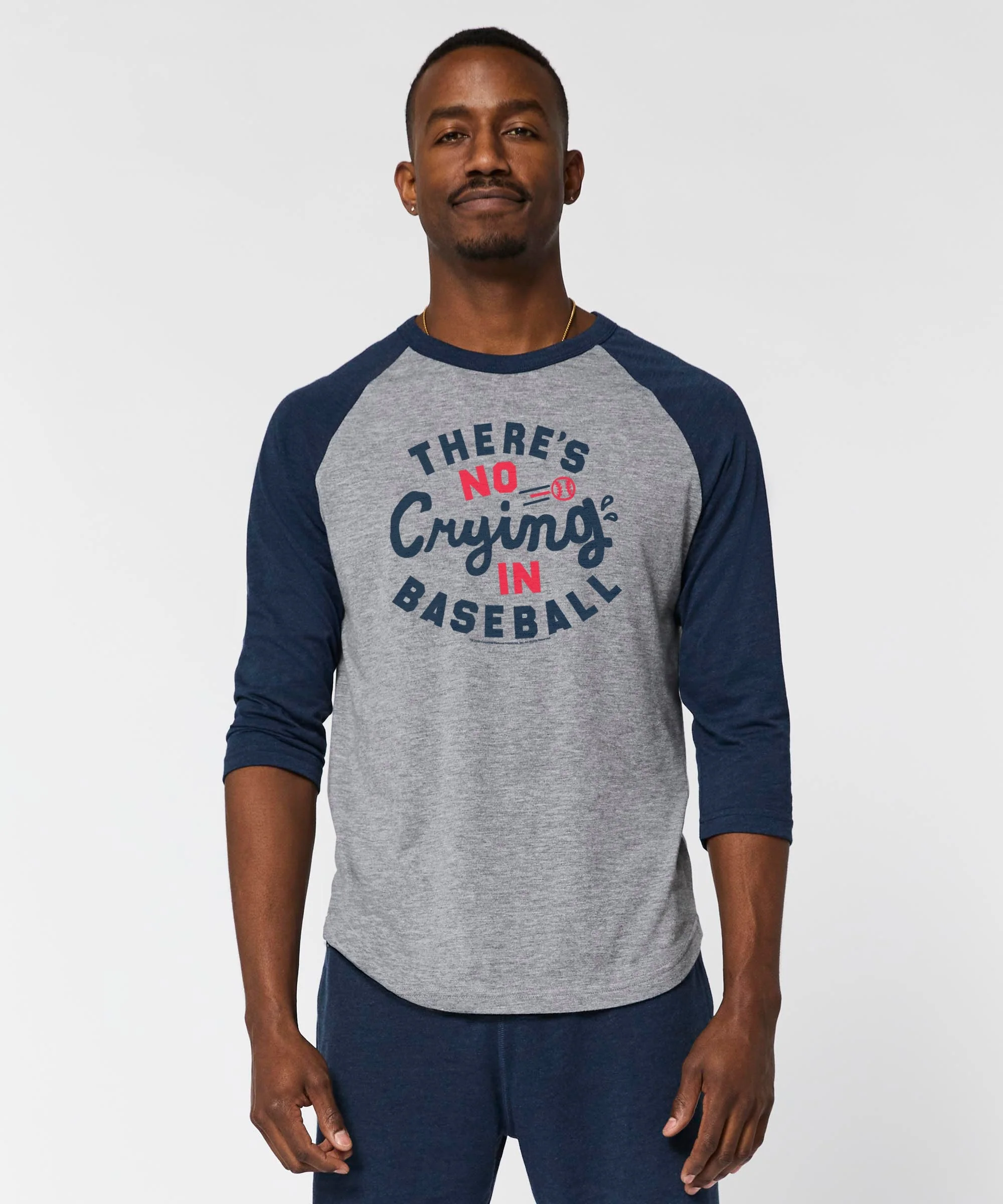 There's No Crying In Baseball Raglan - Image 3